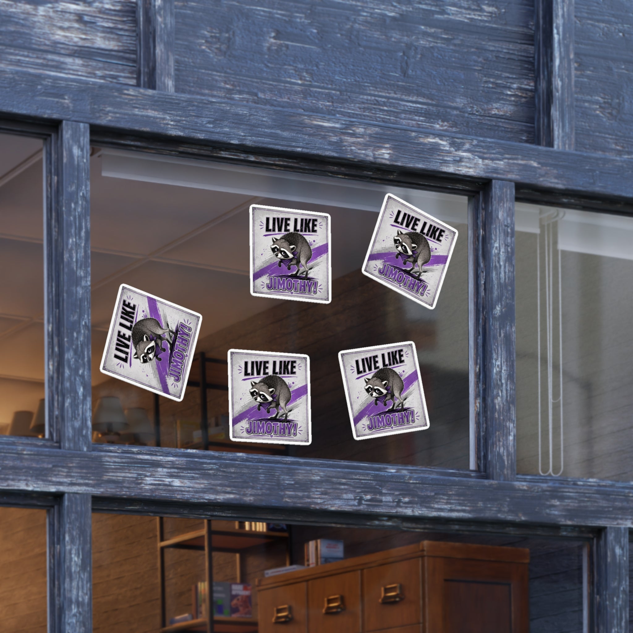 Live Like Jimothy Raccoon Sticker Sheets | Set of 5