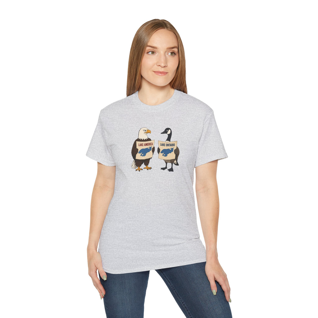 Lake America vs. Lake Ontario Eagle and Goose T-Shirt