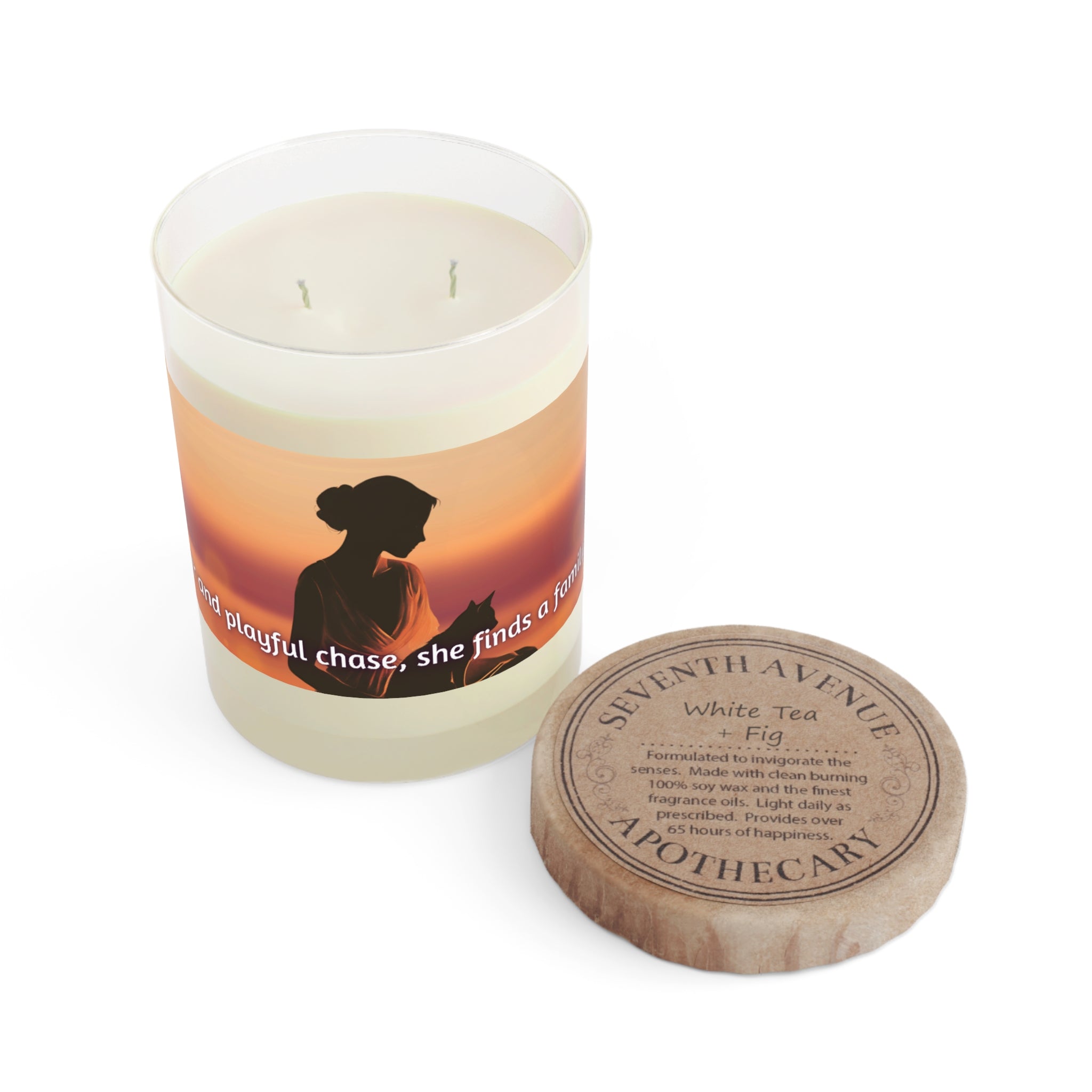 Photo depicting the ​Cat Lady Family Scented Candle - Full Glass, 11oz from EpiAl's Shop.