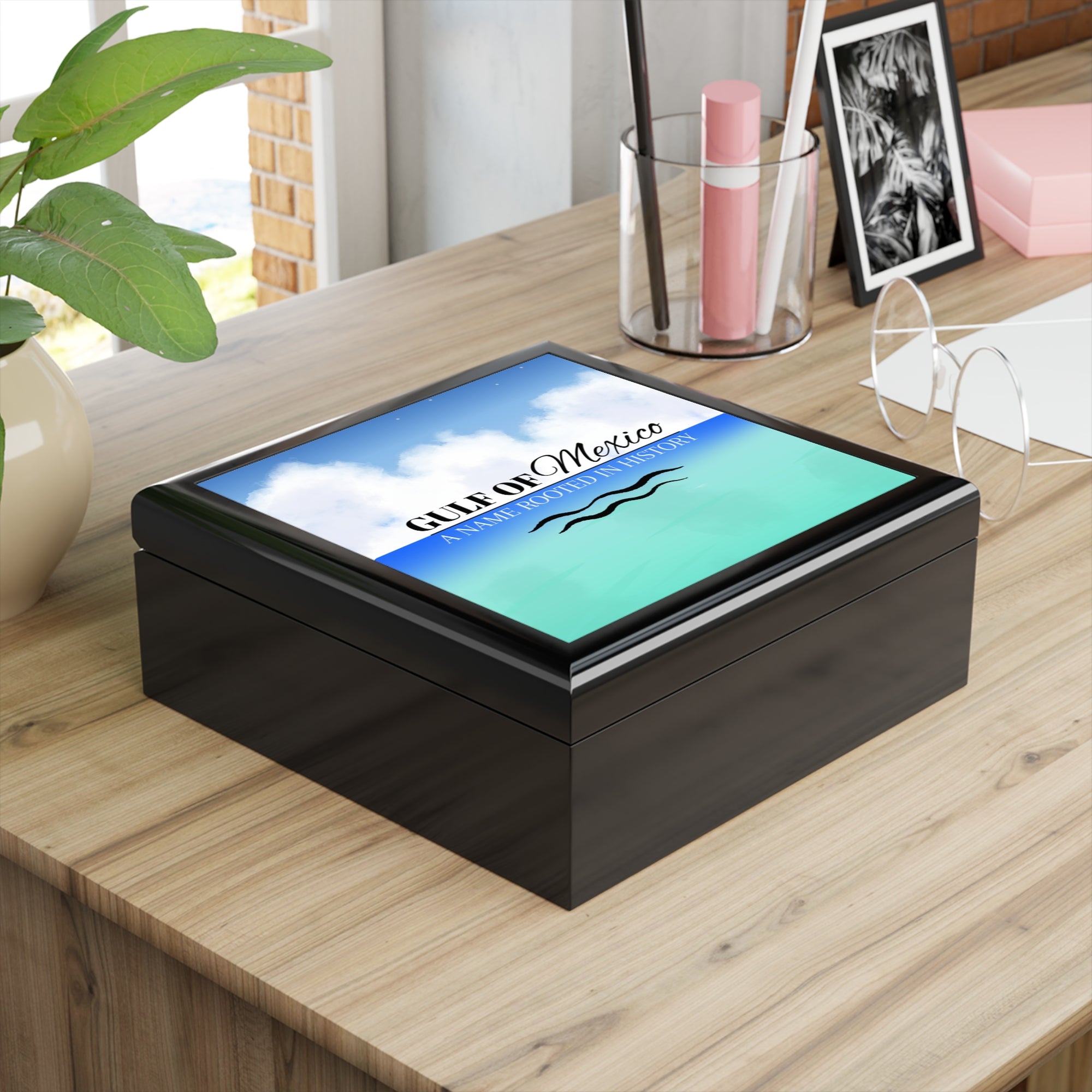 Gulf of Mexico Jewelry Box - Elegant Ocean-Inspired Storage