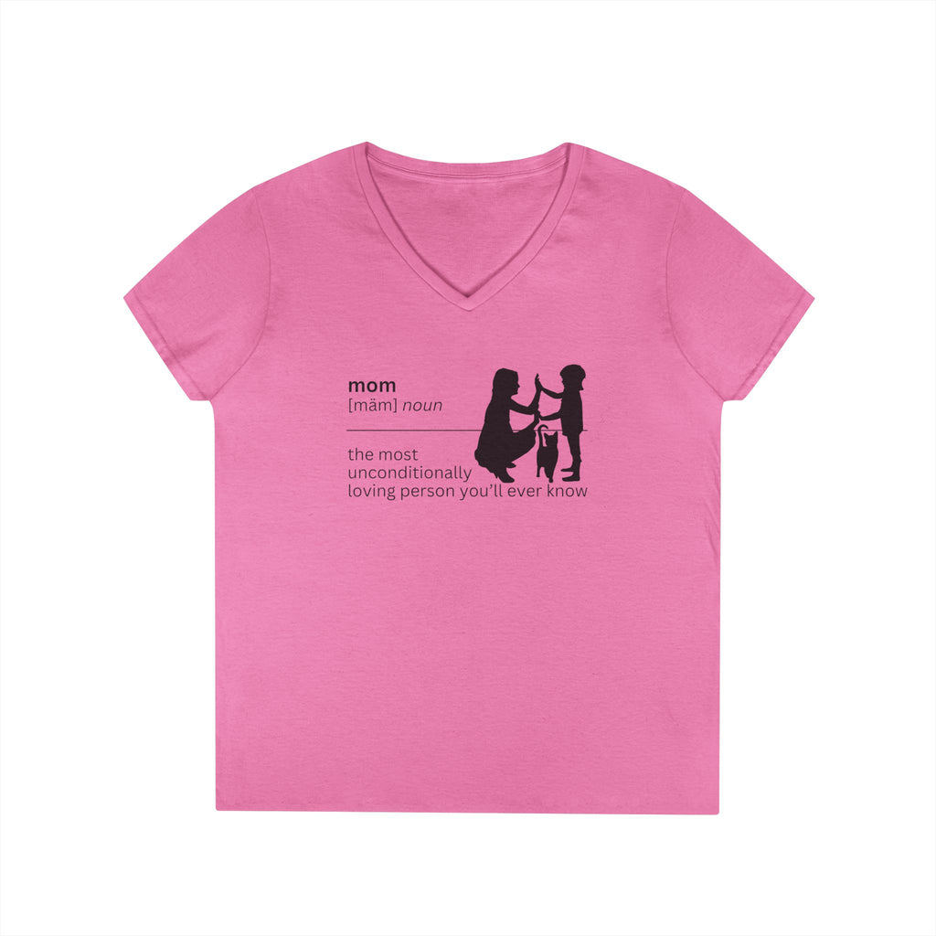 Mom Definition V-Neck T-Shirt - Unconditional Love