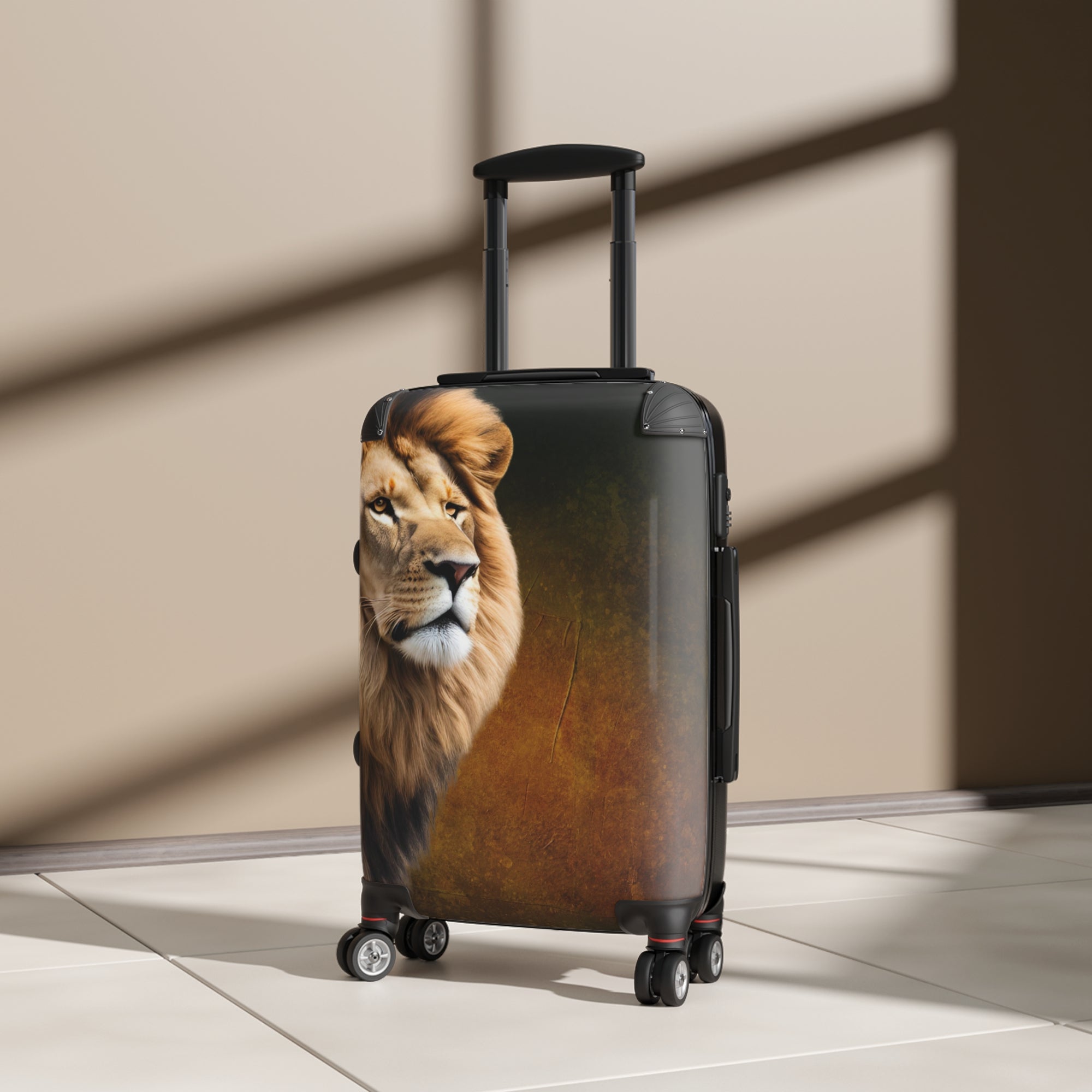 Travel Roaring Lion Suitcase - Stylish Luggage for Adventurers
