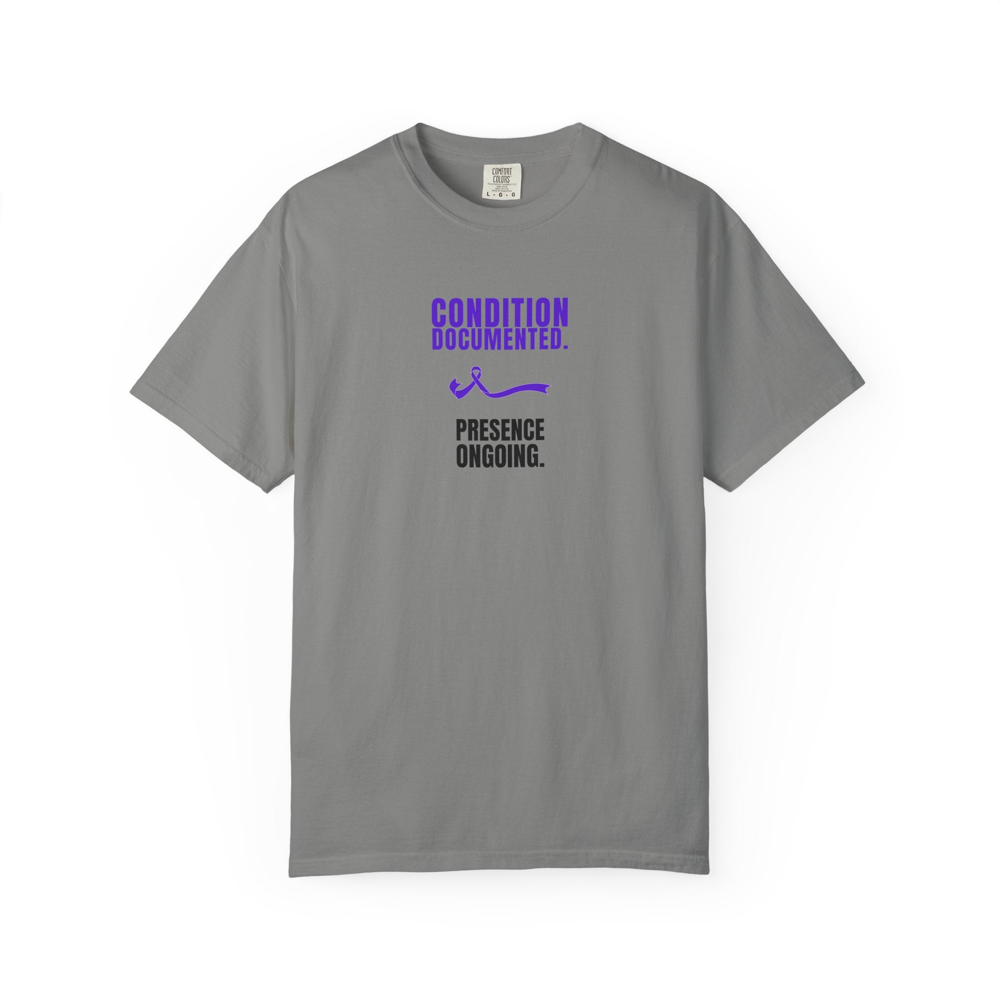Condition Documented. Presence Ongoing. – Epilepsy Awareness T-Shirt