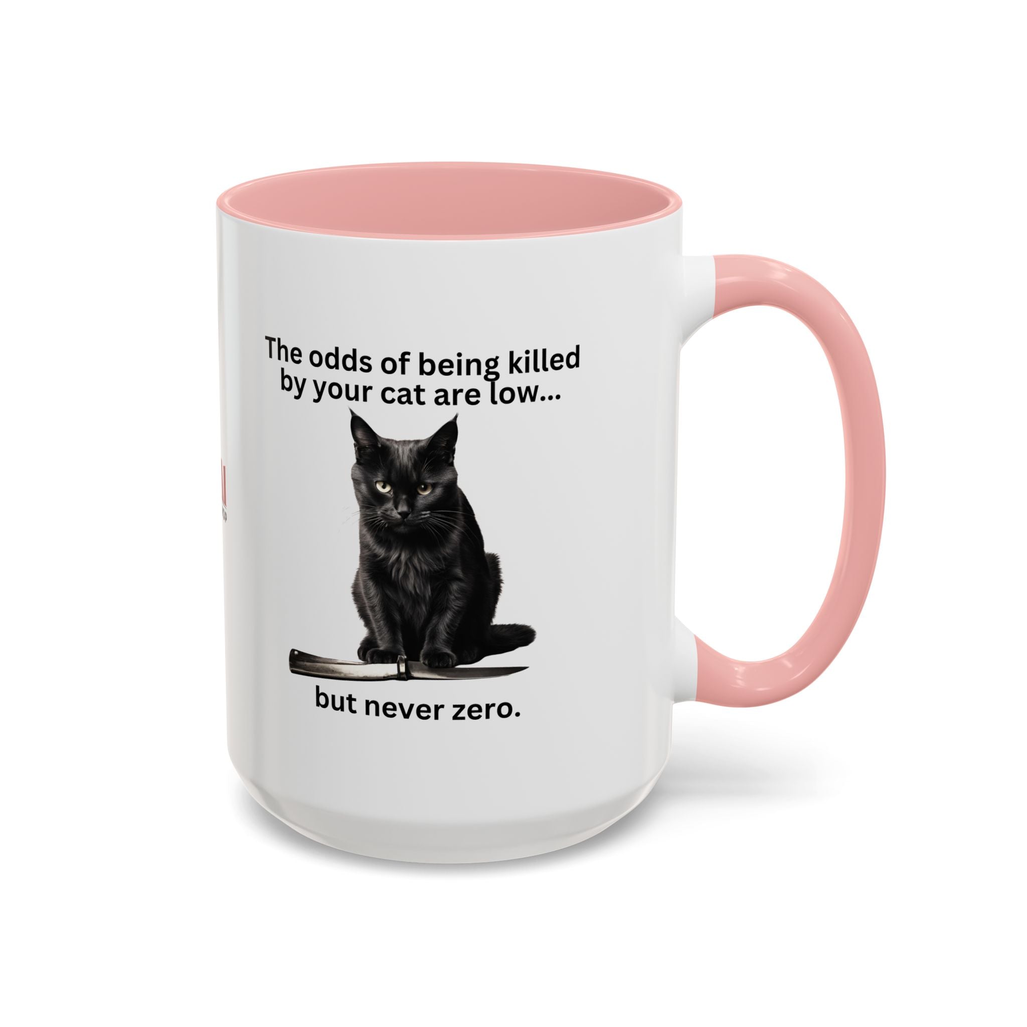 Photo depicting the ​Killer Cat Odds Accent Coffee Mug (11, 15oz) from EpiAl's Shop.