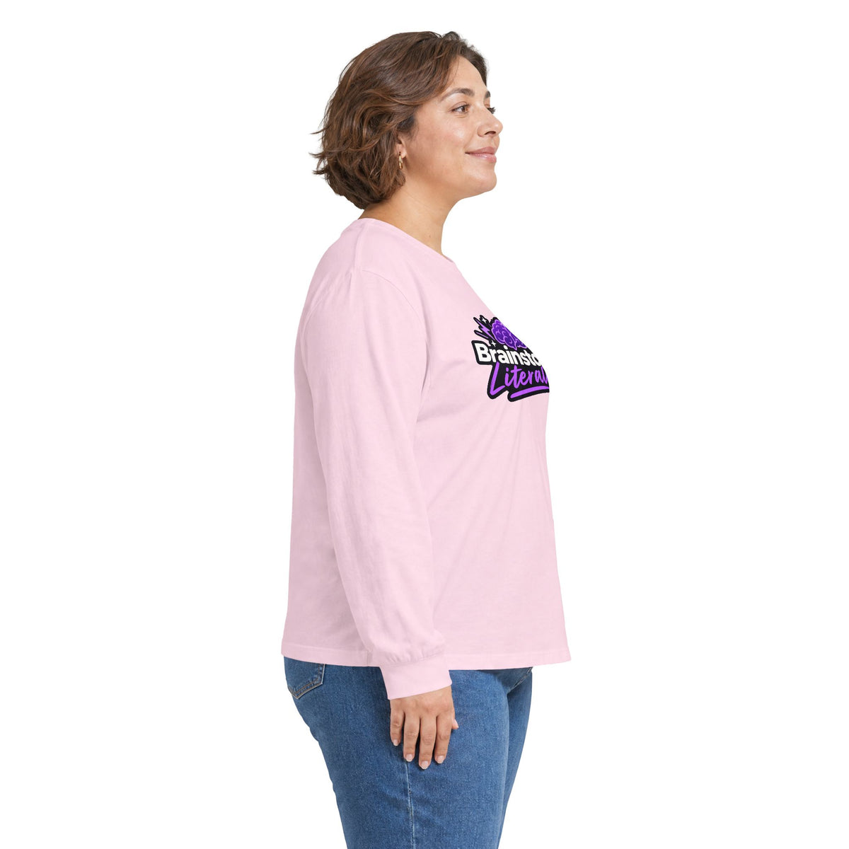 Brainstorm, Literally Epilepsy Awareness Long Sleeve Shirt | Purple Brain Epilepsy Tee