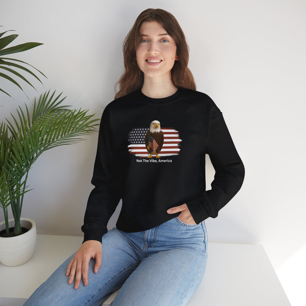 Not the Vibe, America – Political Parody Crewneck Sweatshirt