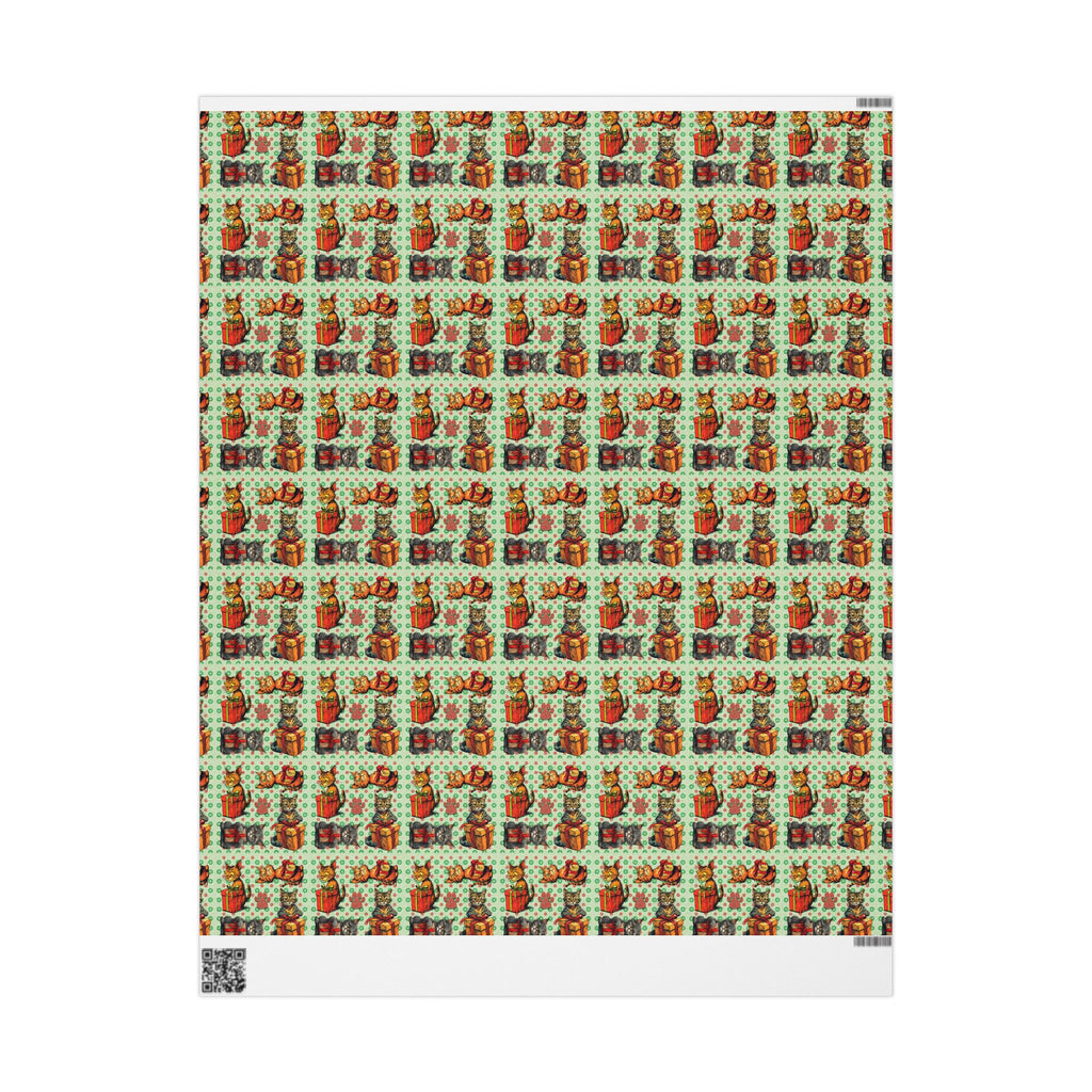 Vintage Cats Christmas Wrapping Papers