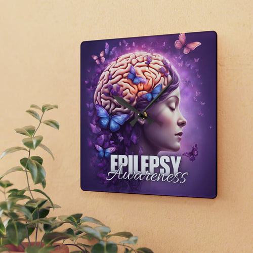 Photo depicting the ​Beautiful Brain Acrylic Wall Clock from EpiAl's Shop.