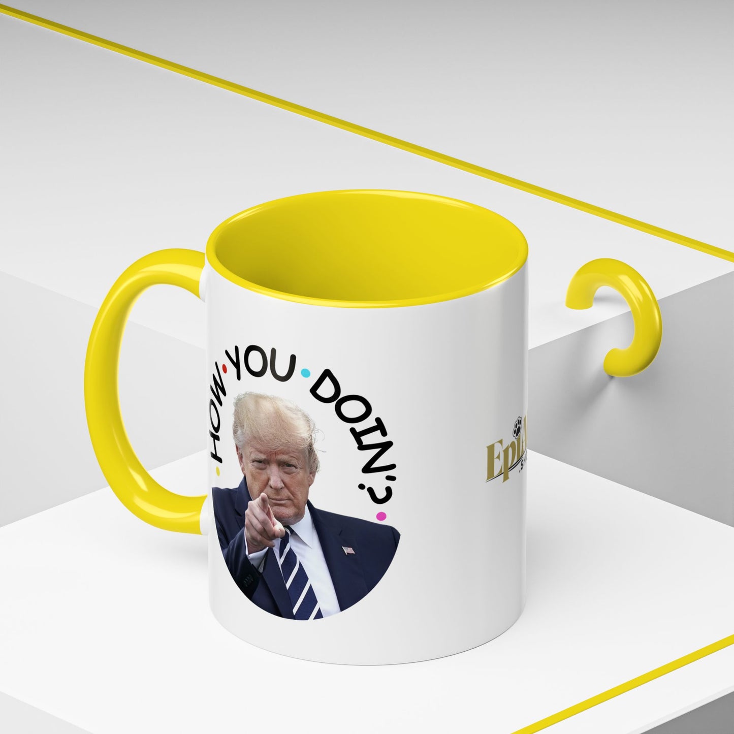 Funny Accent Coffee Mug - "How You Doin'?" - Perfect Gift for Trump Fans