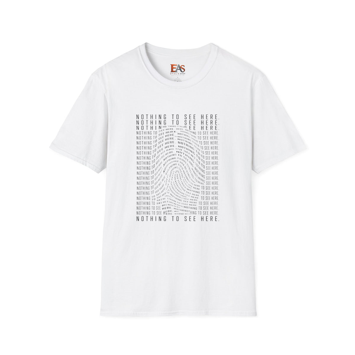 Nothing to See Here T-Shirt | Hidden Fingerprint True Crime & Internet Sleuth Tee