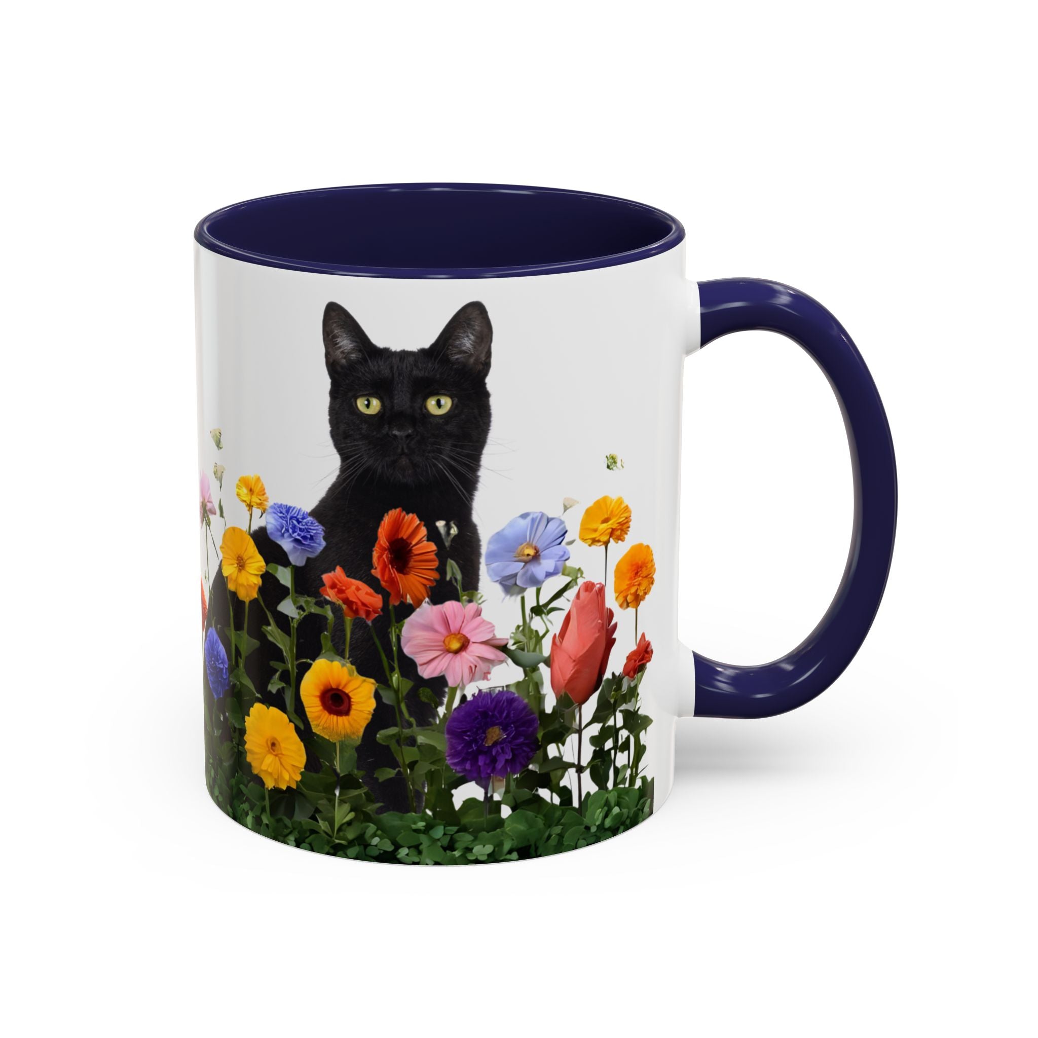 Floral Cats Coffee Mug - 11 oz/15 oz
