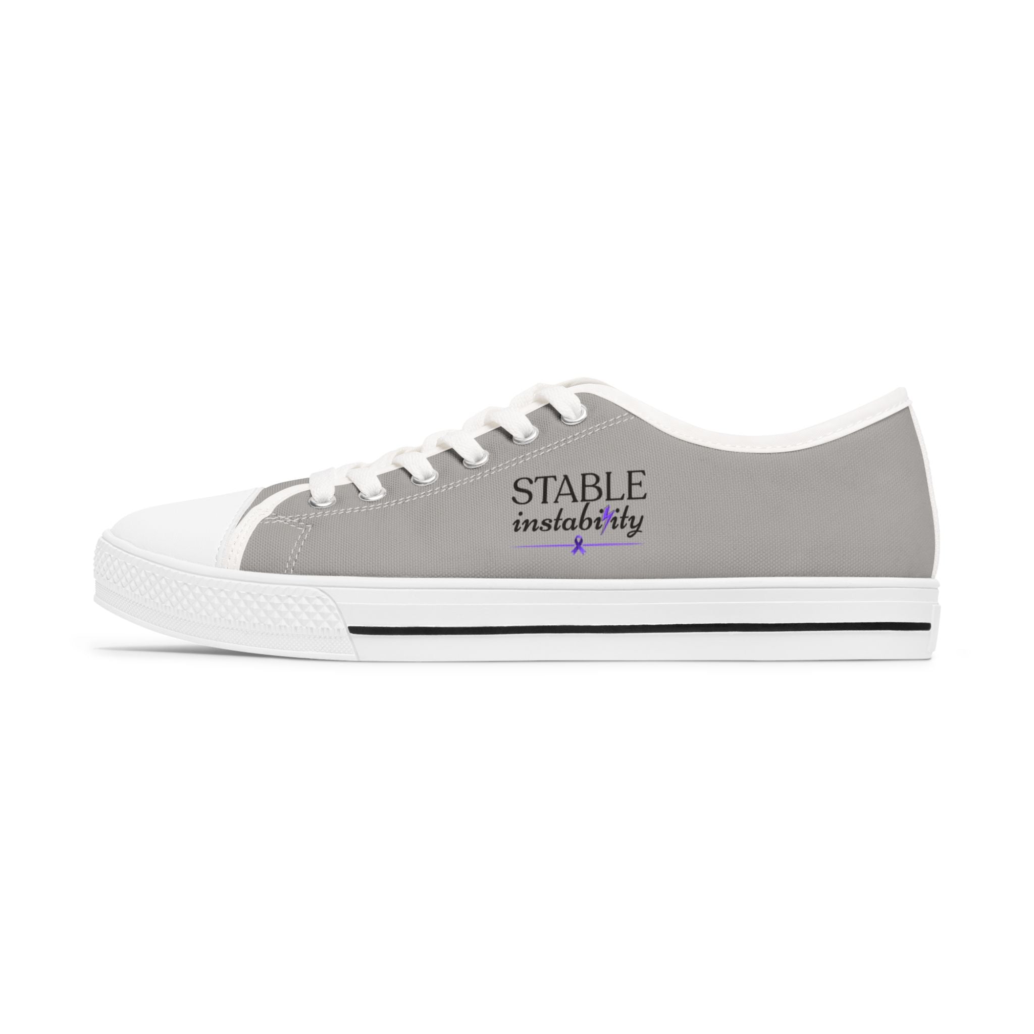 Stable Instability Canvas Sneakers – Epilepsy Awareness Low-Top Shoes