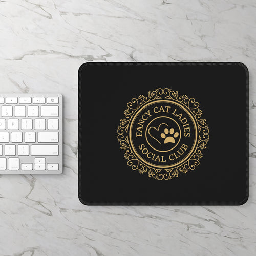 Photo depicting the ​Cat Lady Social Club Gaming Mouse Pad from EpiAl's Shop.