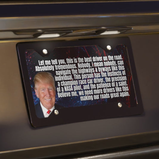 Trump Best Driver Vanity Plate