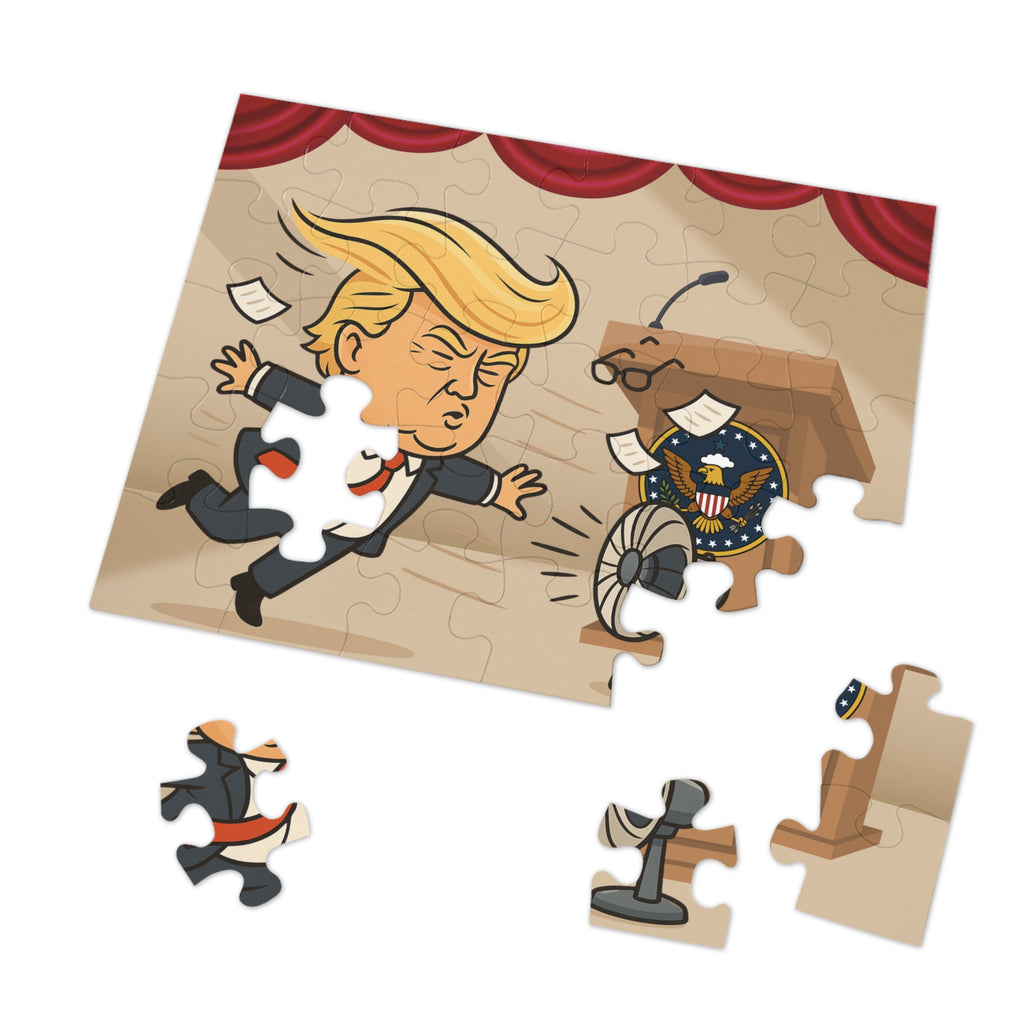 Combover Wind Tunnel Political Parody Jigsaw Puzzle