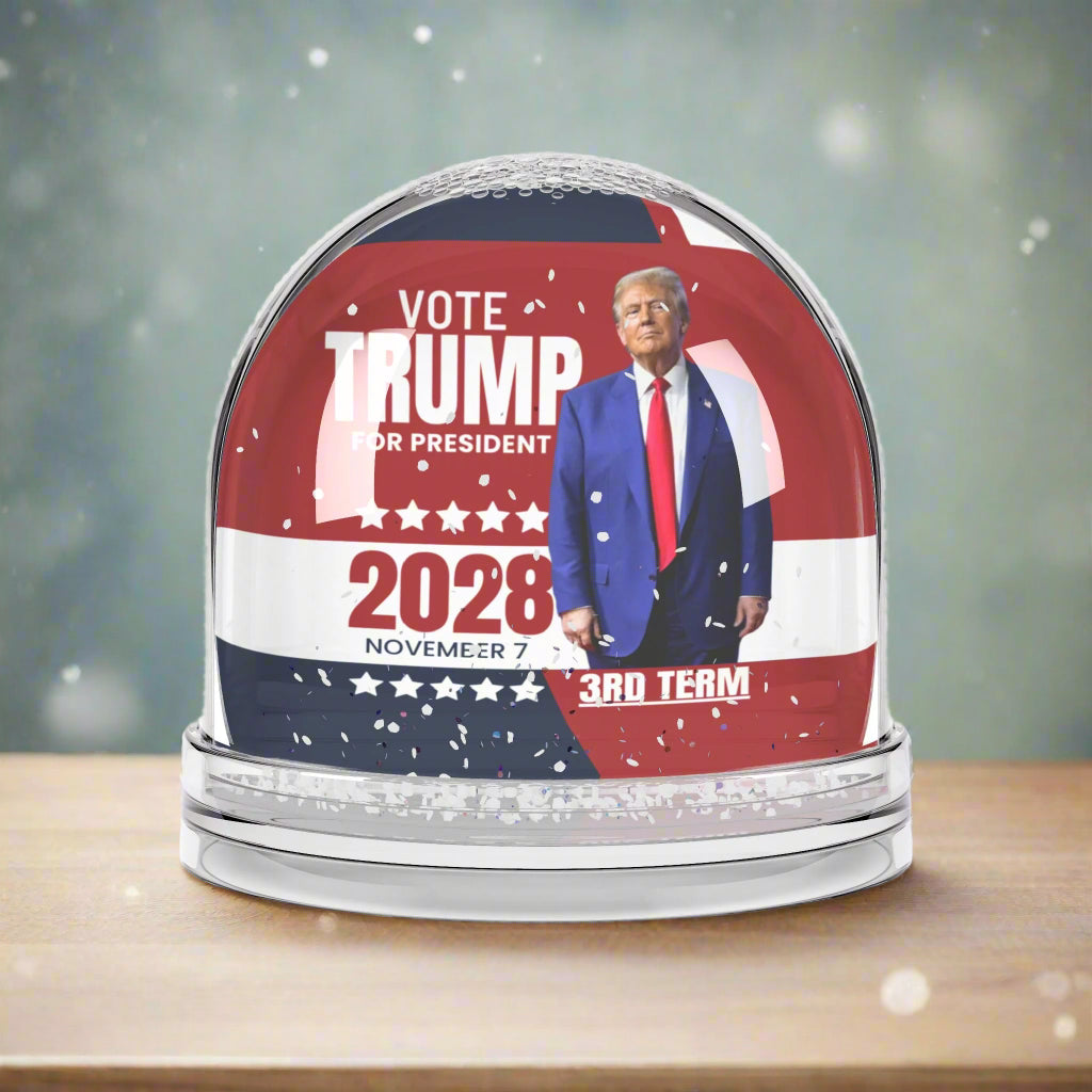 Trump 2028 Snow Globe, Unique Political Collectible