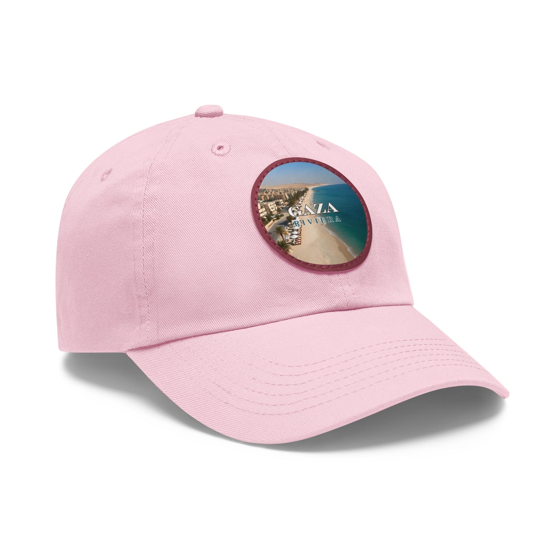 Gaza Riviera Dad Hat with Leather Patch Printify