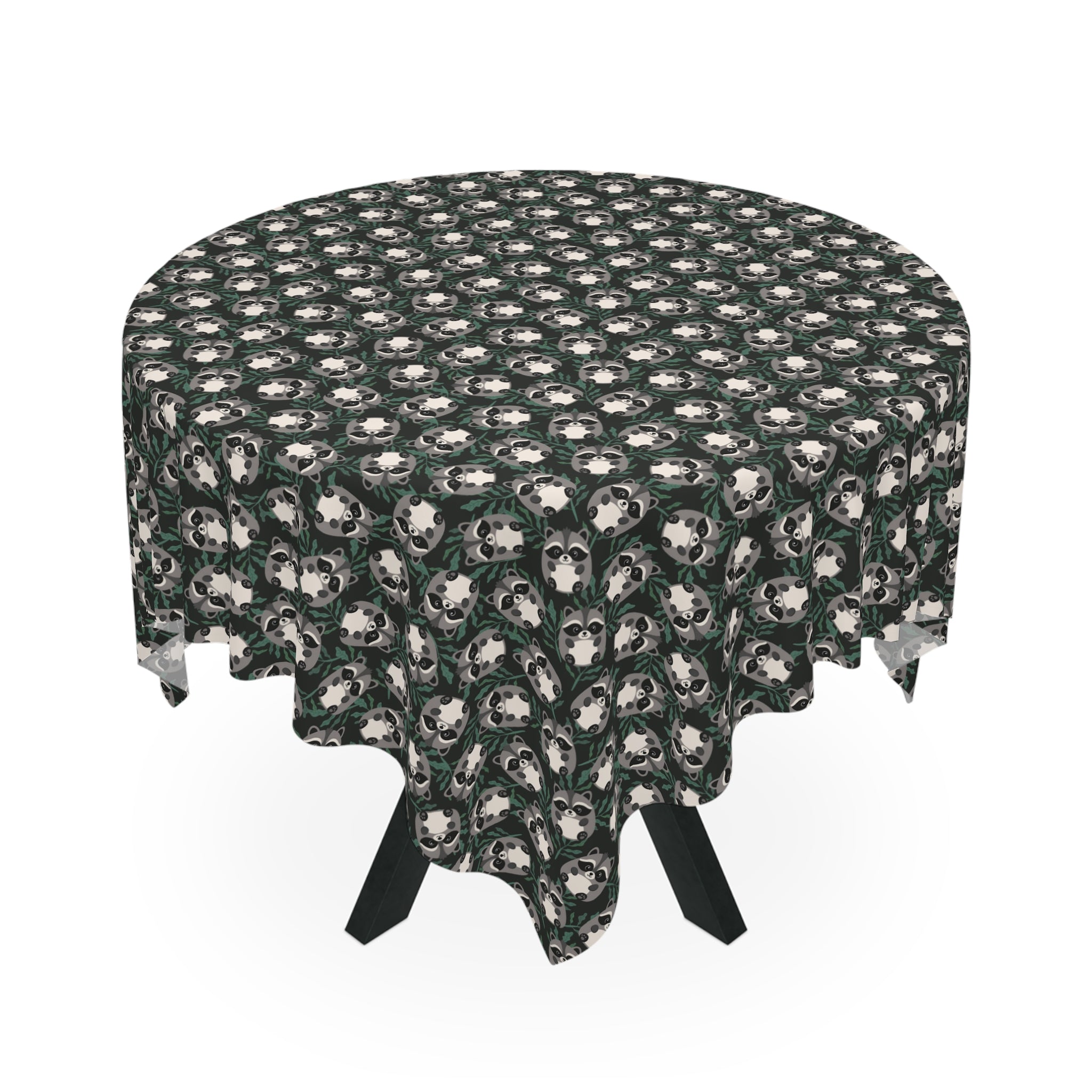 Cartoon Jimothy Woodland Raccoon Tablecloth