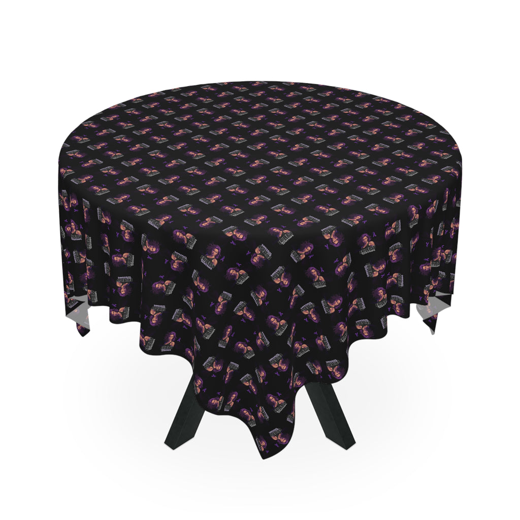 Epilepsy Warrior Woman Print Tablecloth for Dining