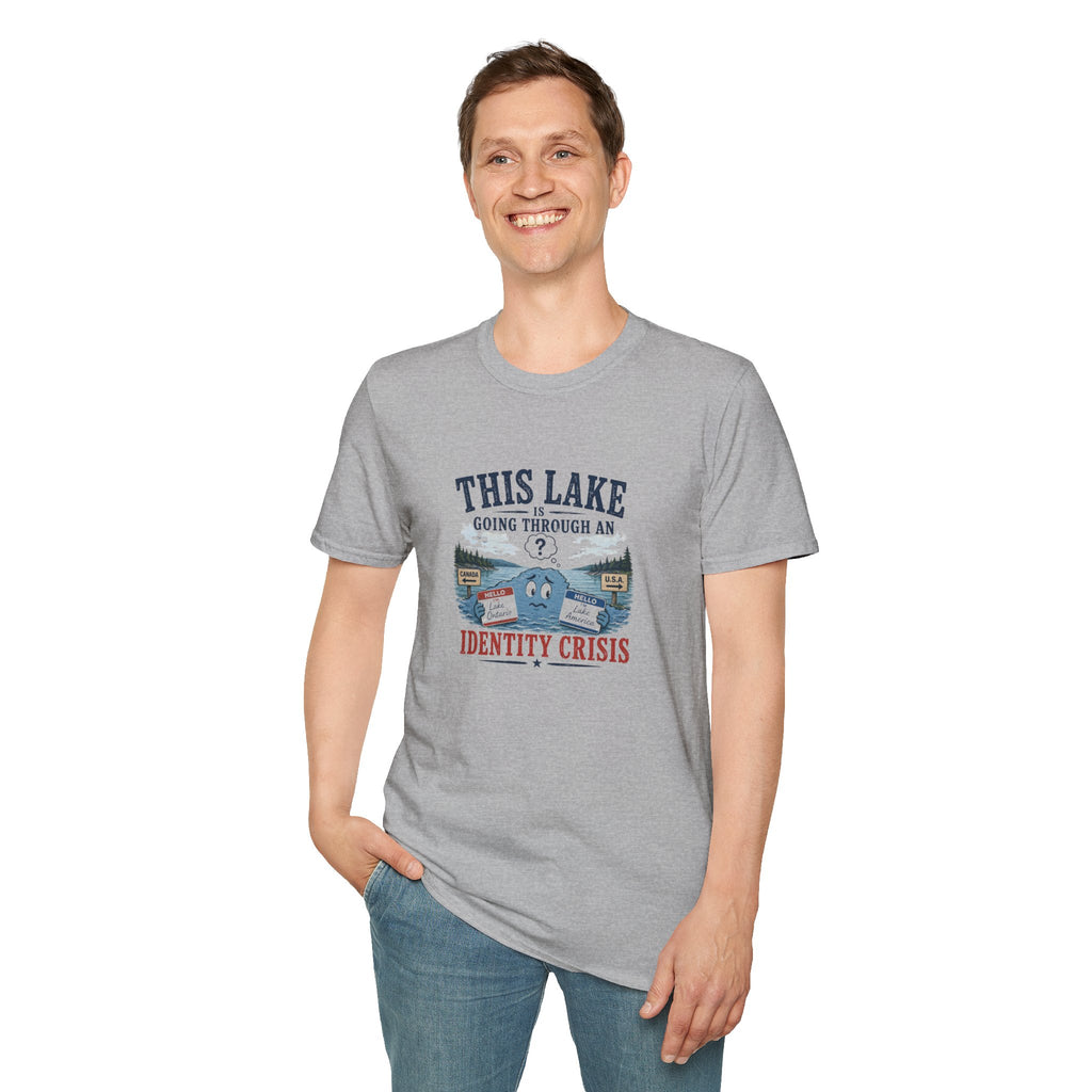 This Lake Is Going Through an Identity Crisis T-Shirt | Lake Ontario Lake America Humor