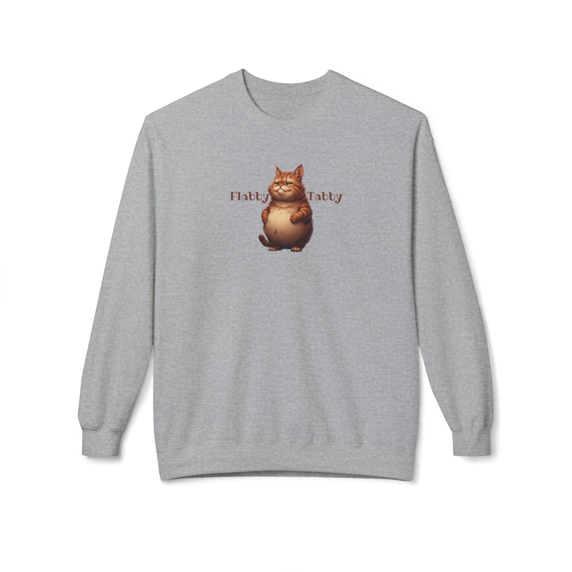 Flabby Tabby Fleece Sweatshirt | Cozy Casual Wear