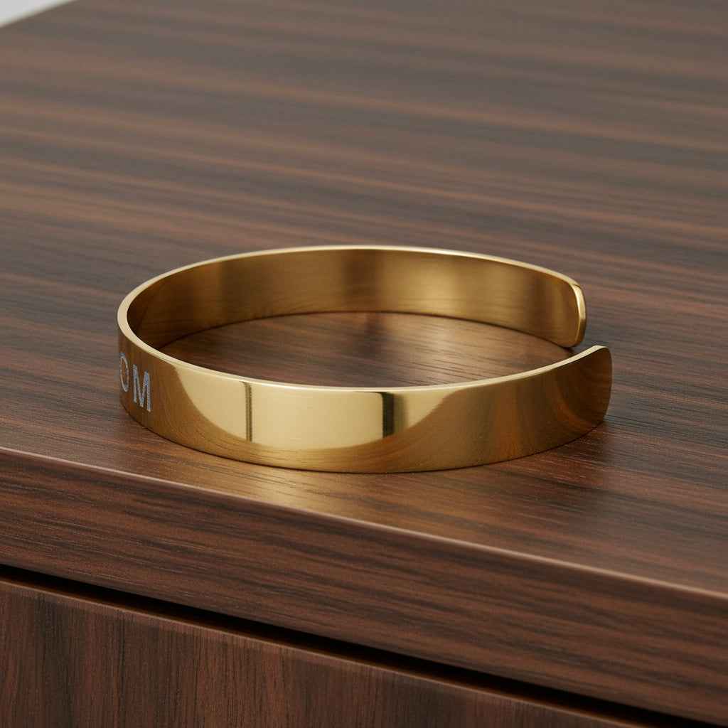 Engraved Freedom Cuff Bracelet - Inspirational Jewelry for Self-Expression