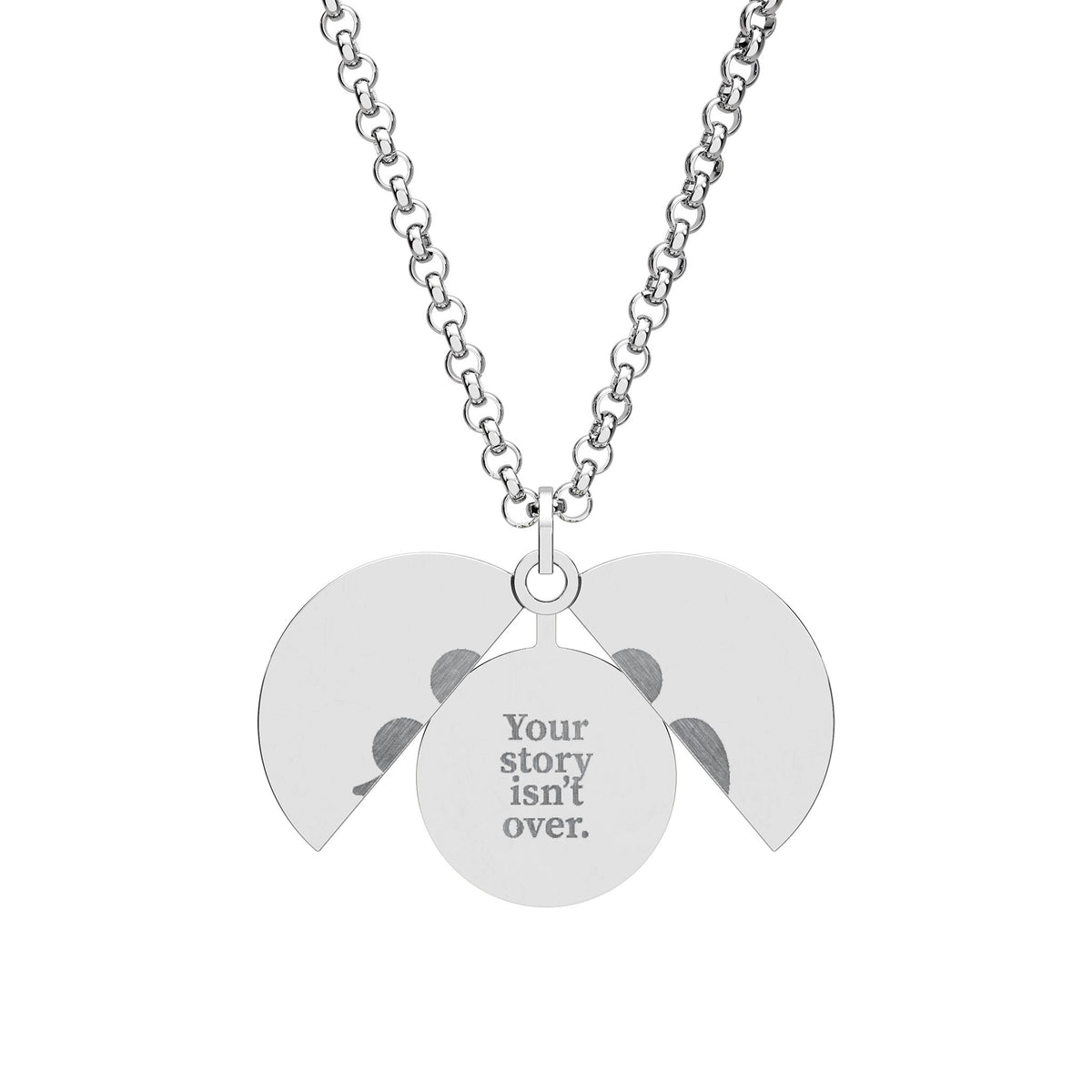Your Story Isn’t Over Semicolon Hidden Message Necklace