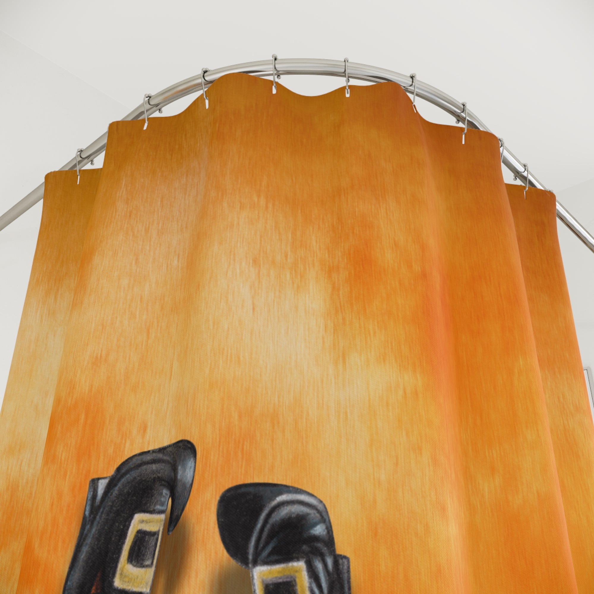 Witchy Cat Lady Legs Shower Curtain, Halloween Bathroom Decor