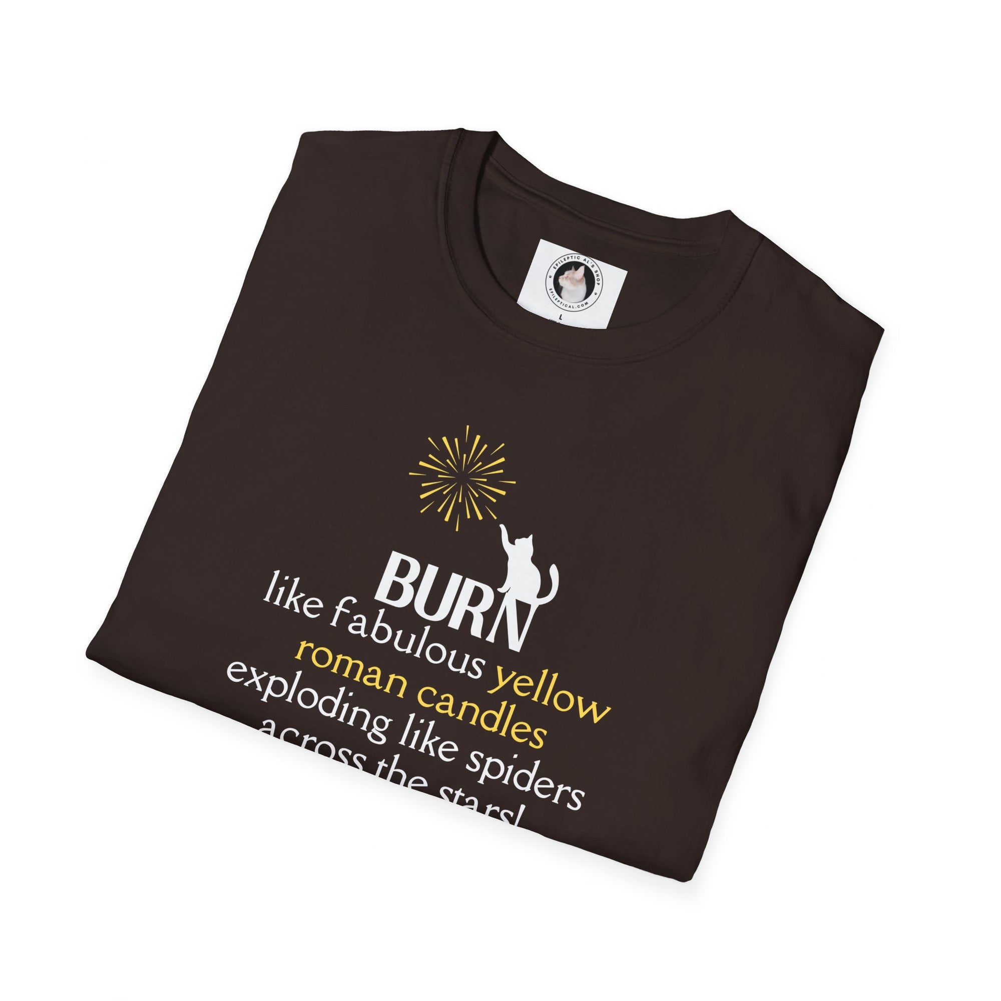 Burn Unisex Softstyle T - Shirt - T - Shirt - Epileptic Al’s Shop