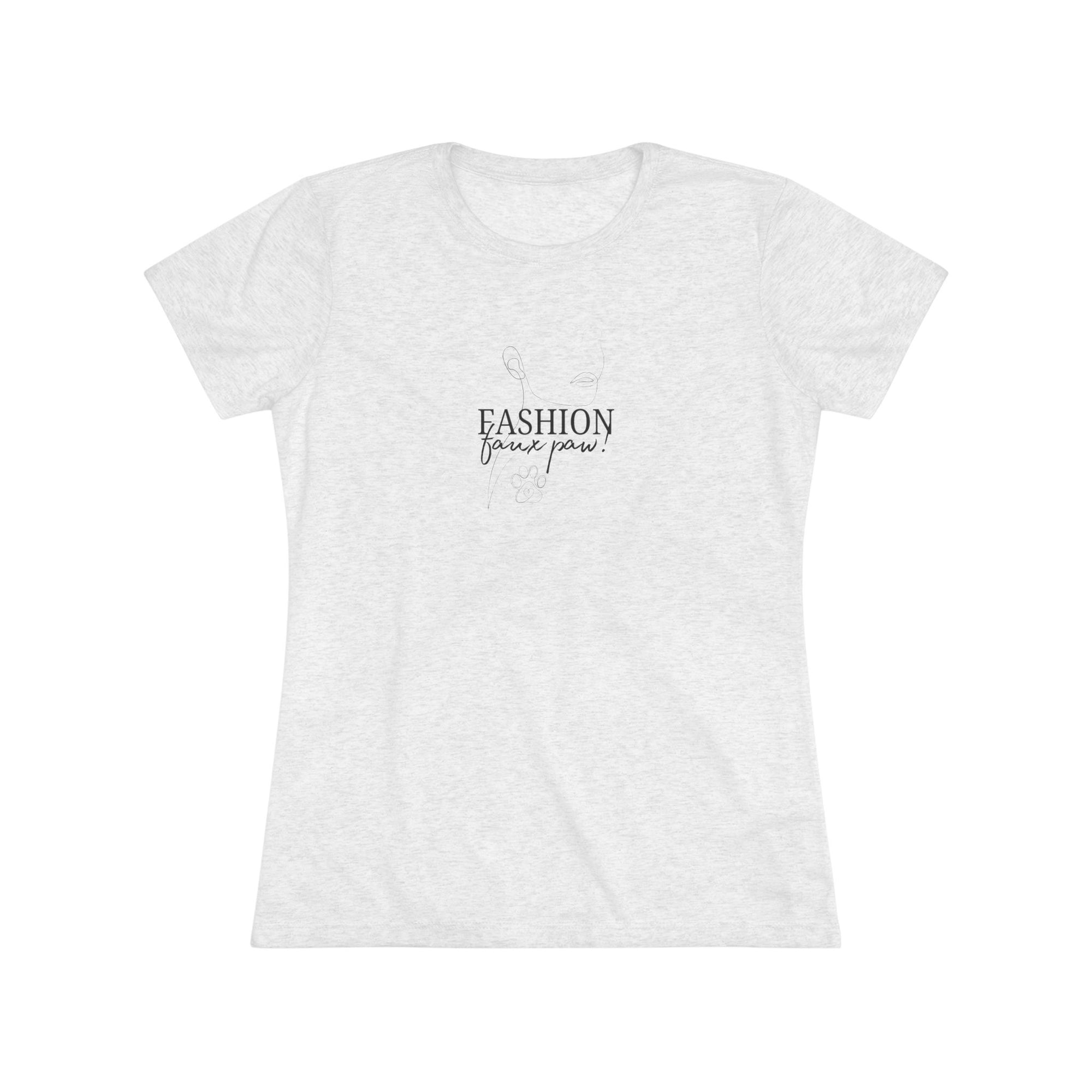 Fashion Faux Paw Women's Triblend Tee