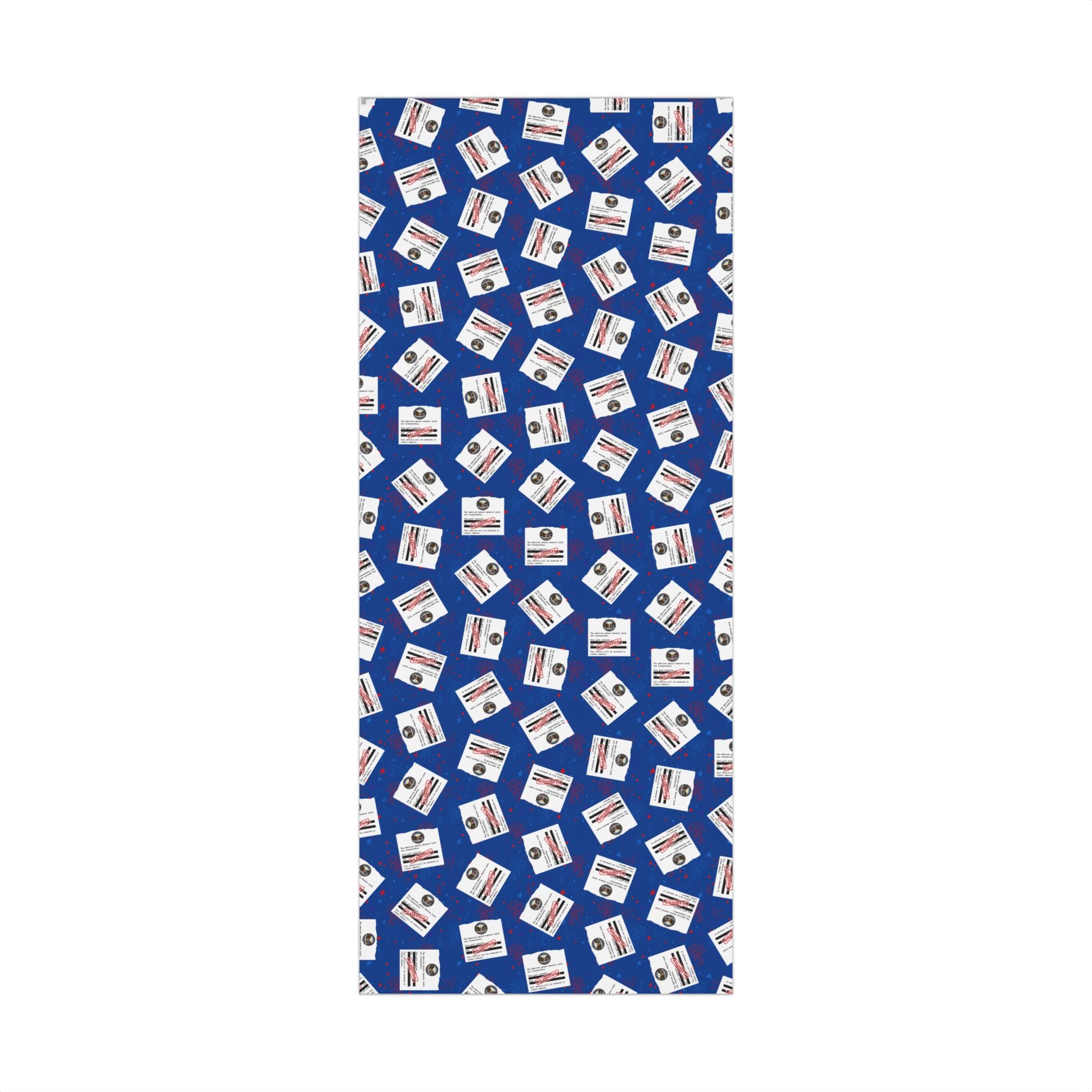Classified Documents All-Occasion Gift Wrap – Redacted Files Political Satire Wrapping Paper