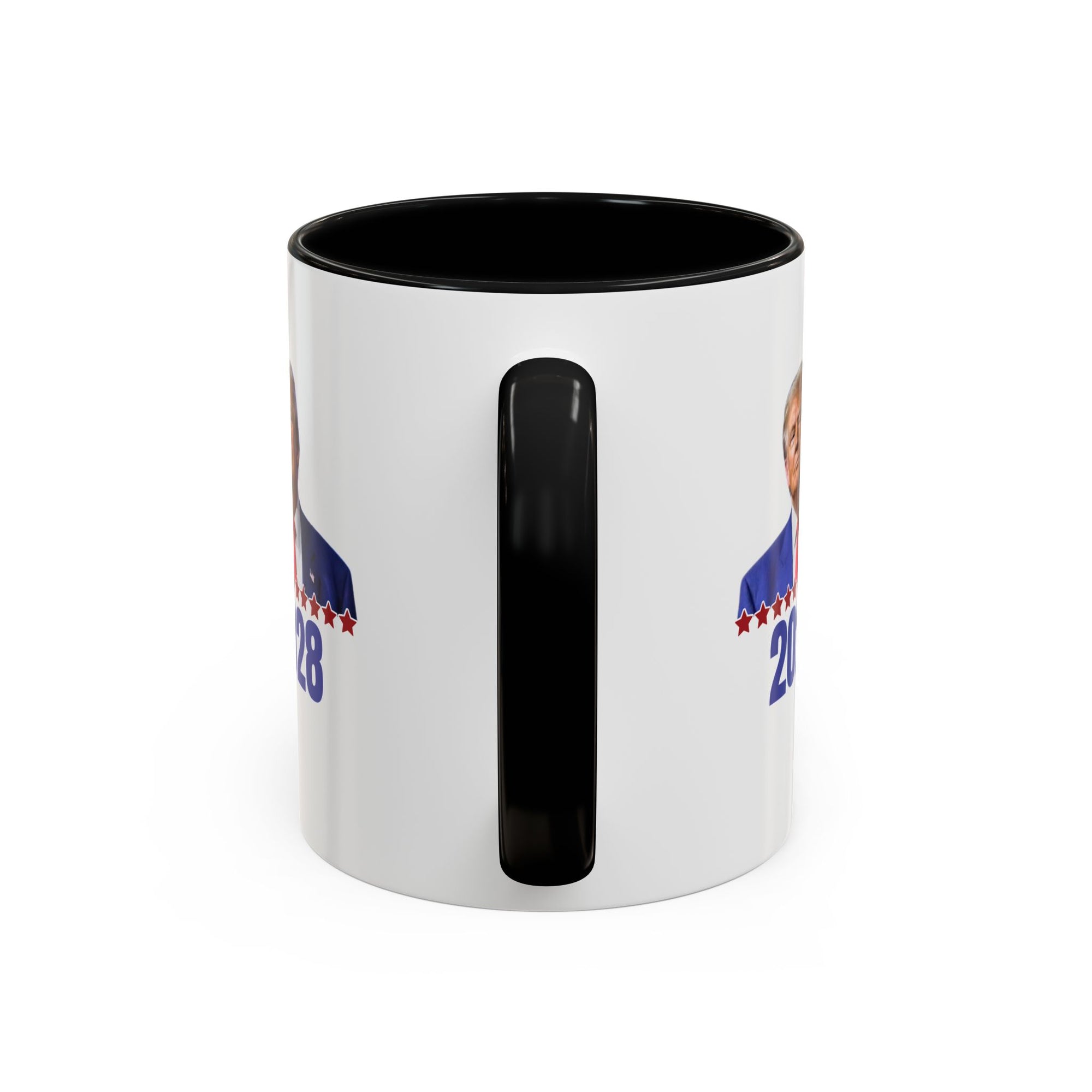 Trump 2028 Accent Coffee Mug - Ceramic Mug for Political Enthusiasts