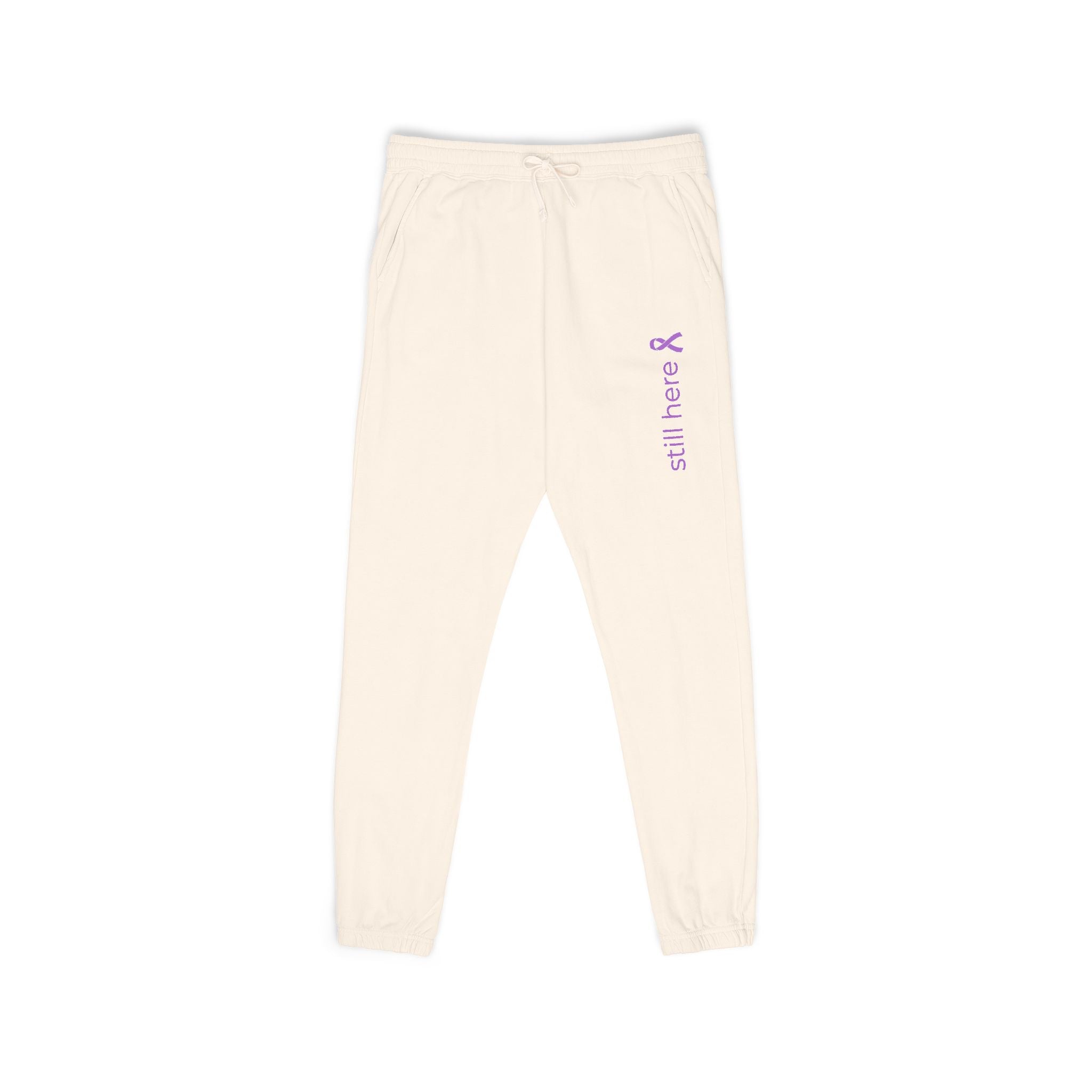 Still Here – Unisex Garment-Dyed Fleece Sweatpants