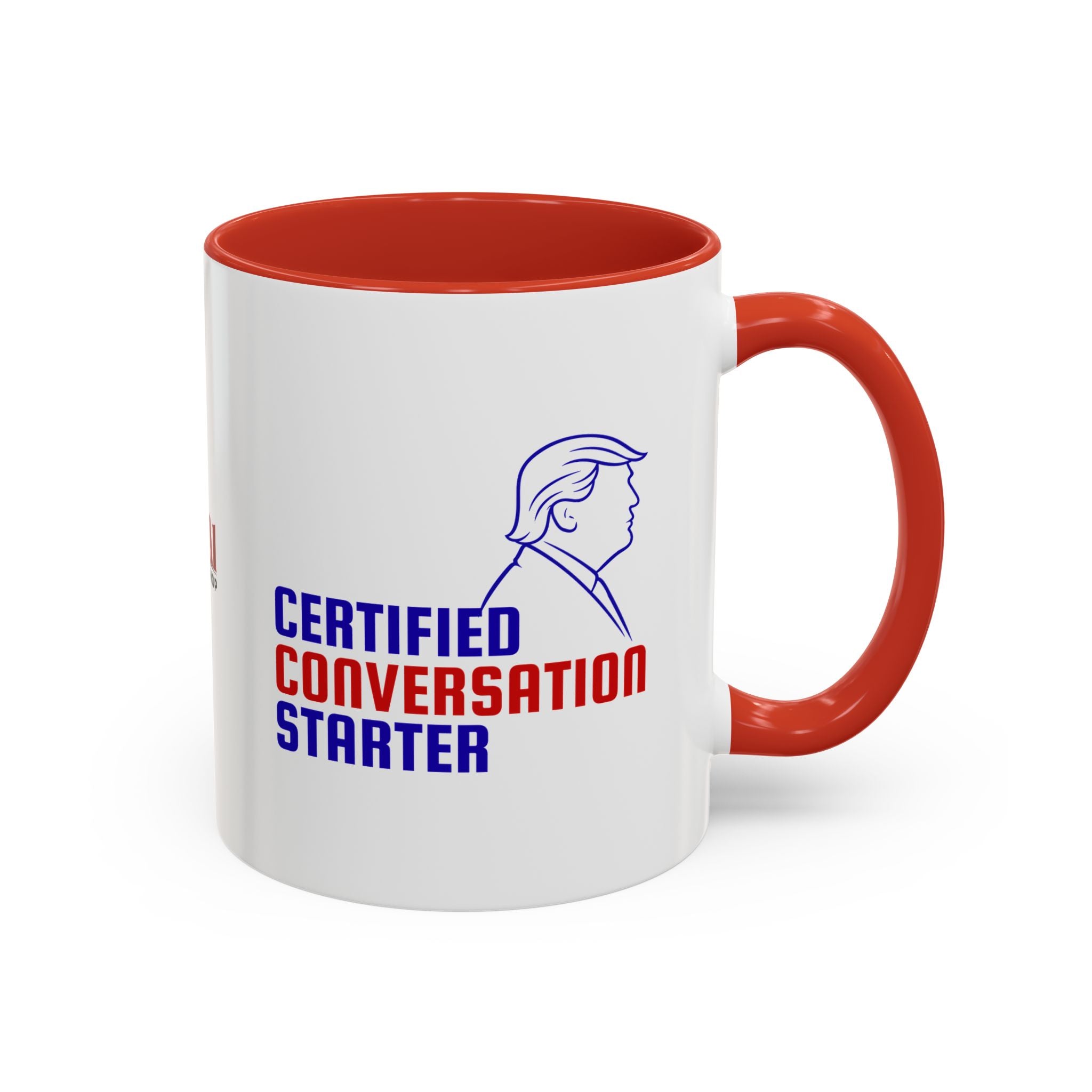 Certified Conversation Starter Mug | Political Parody Coffee Cup