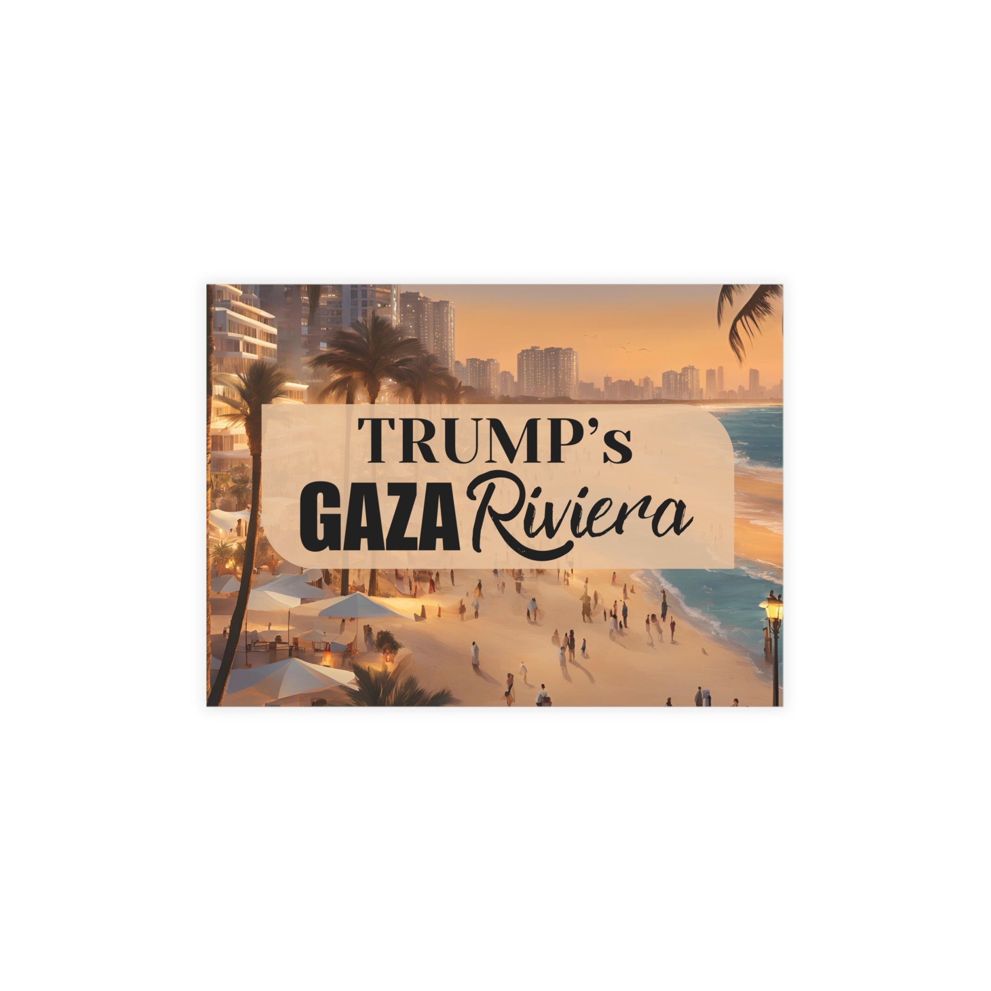 Trump’s Gaza Riviera Postcard Bundles with Envelopes