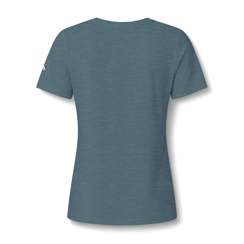 Kitten & Dandelion Women's Relaxed V-Neck T-Shirt | Cat Lover Floral Tee