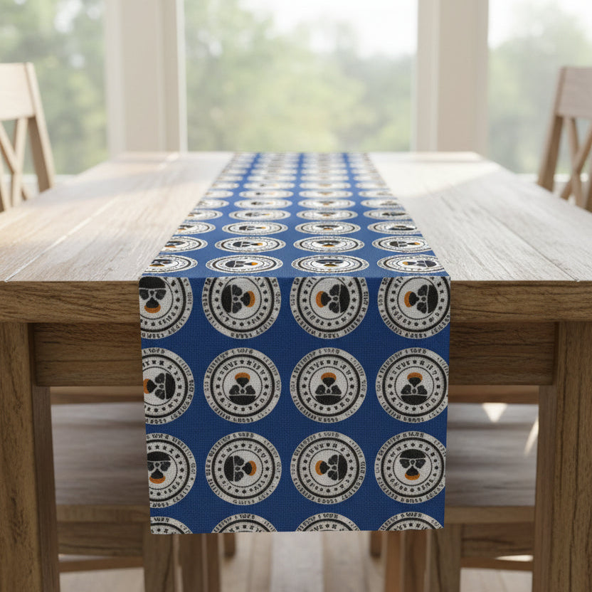 A Beautiful Table Table Runner – Faux Official Parody Seal Pattern