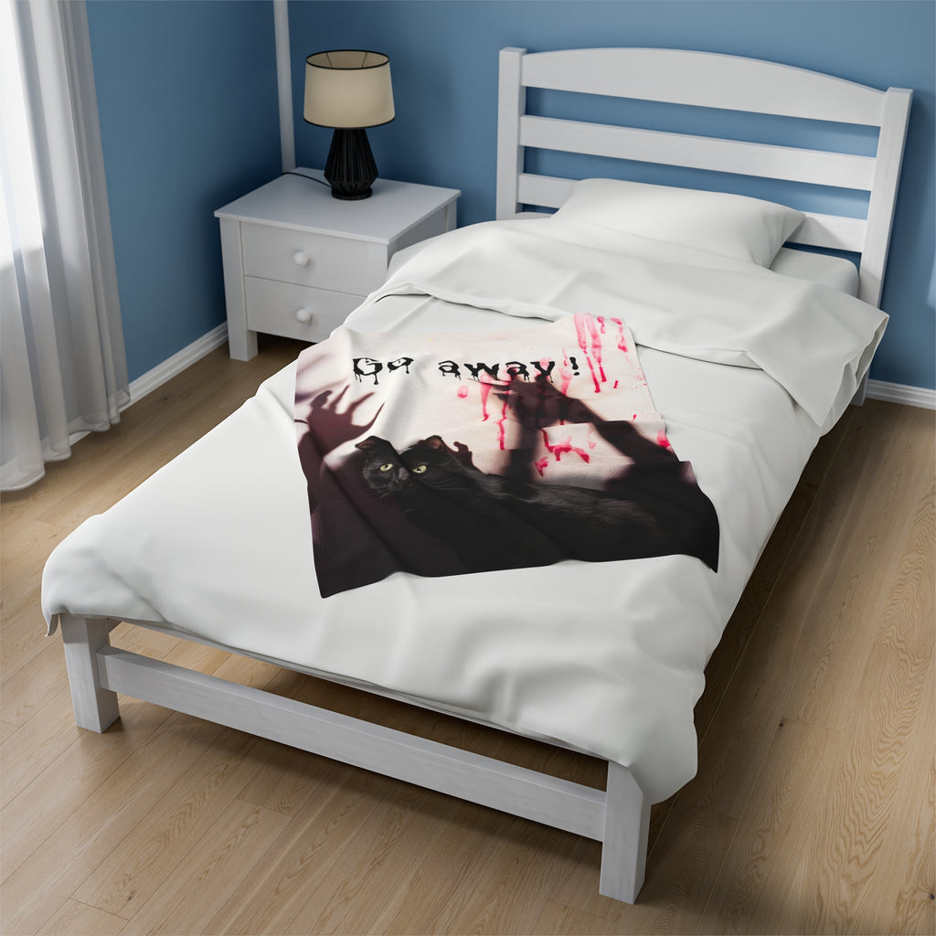 Go Away Velveteen Plush Blanket