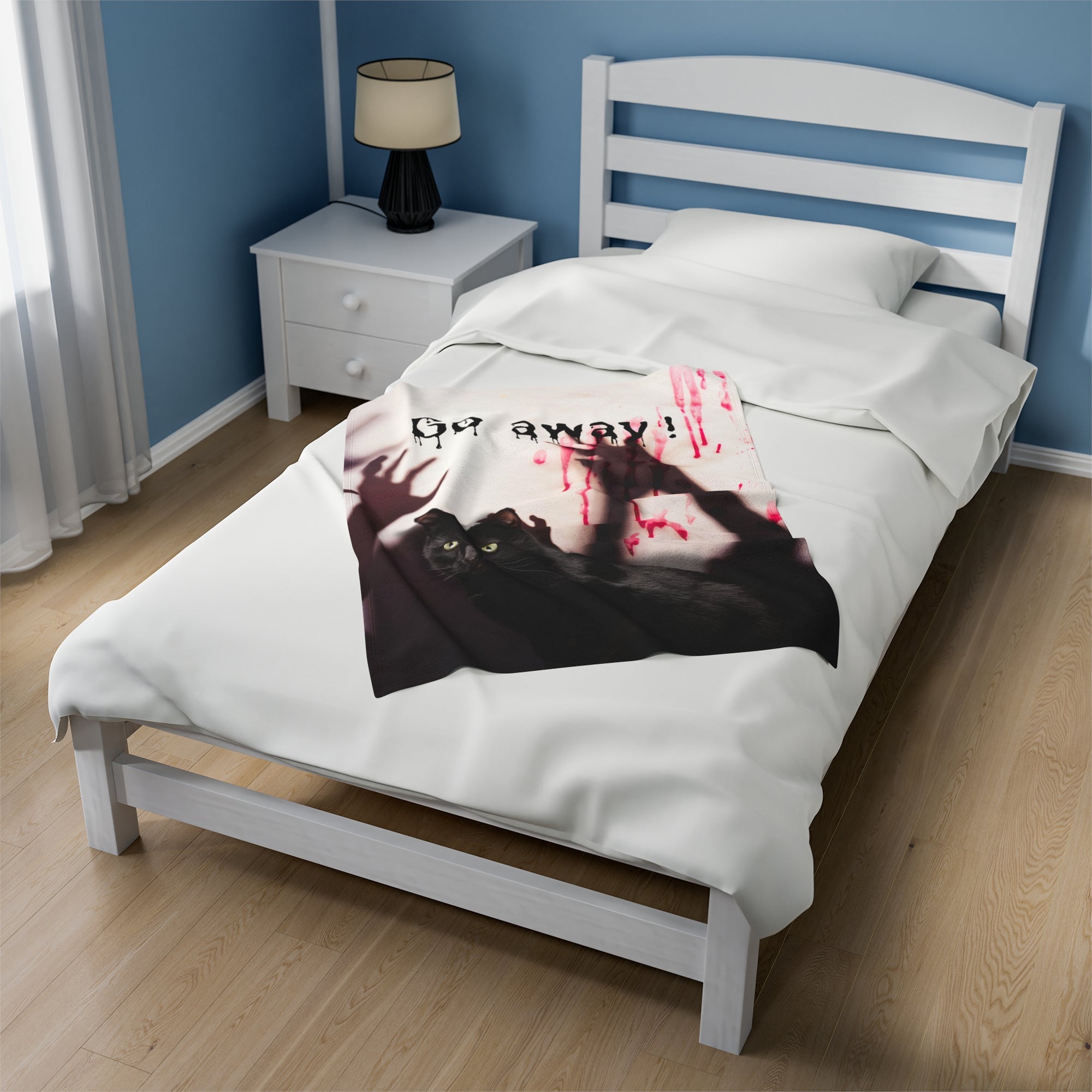 Go Away Velveteen Plush Blanket