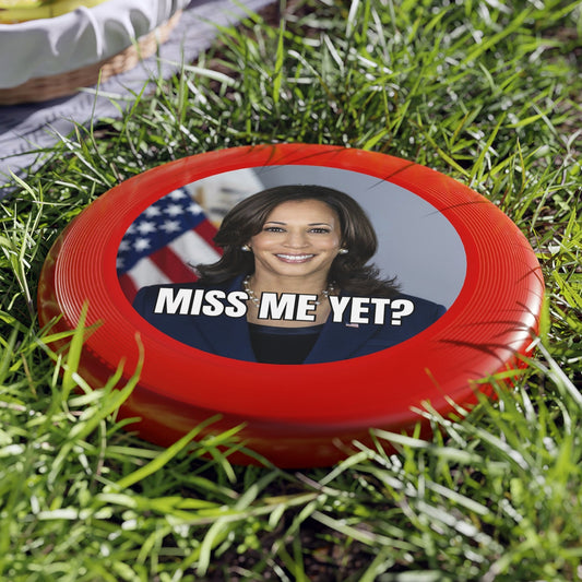 Funny Political Frisbee - 'Miss Me Yet?' Outdoor Game for Large Gatherings