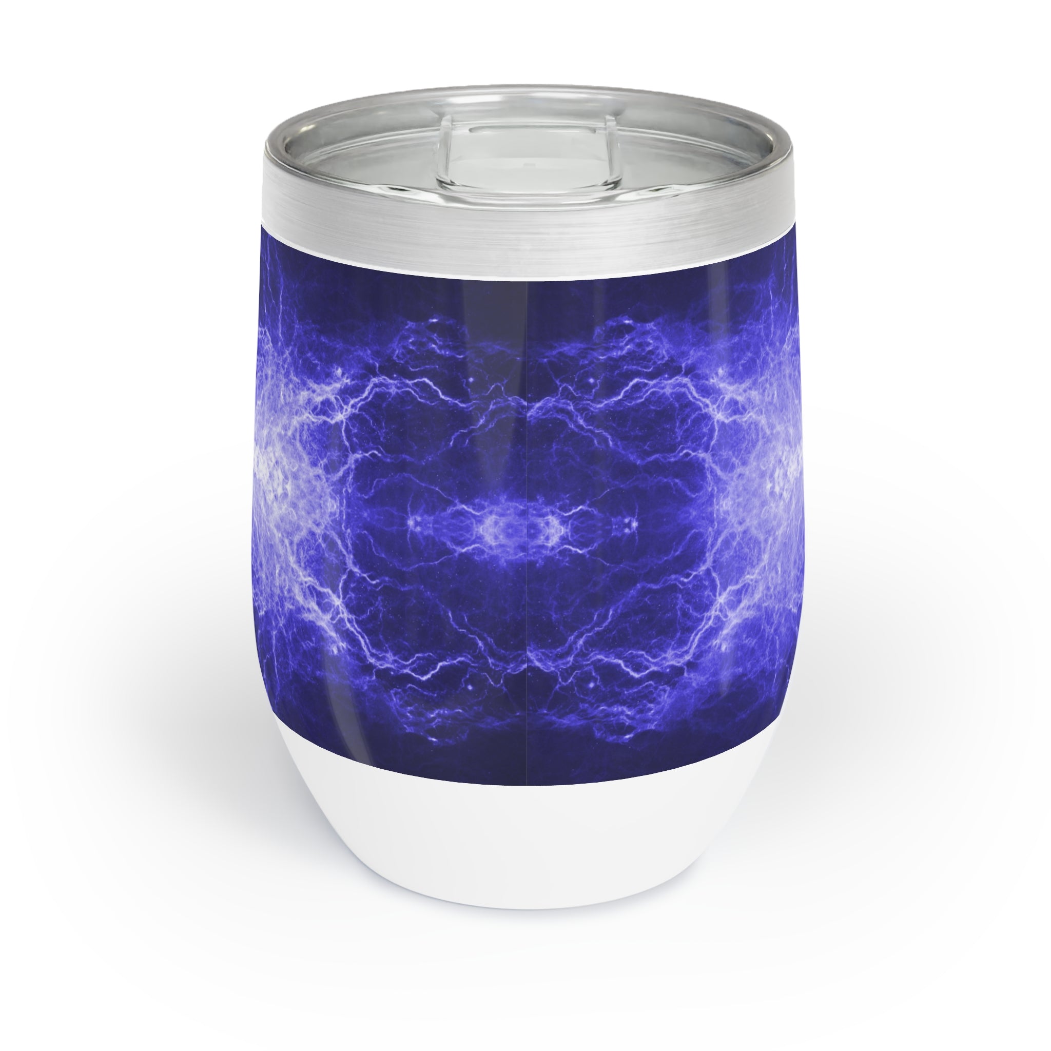 Photo depicting the ​Resilient Against the Tempest Chill Wine Tumbler from EpiAl's Shop.
