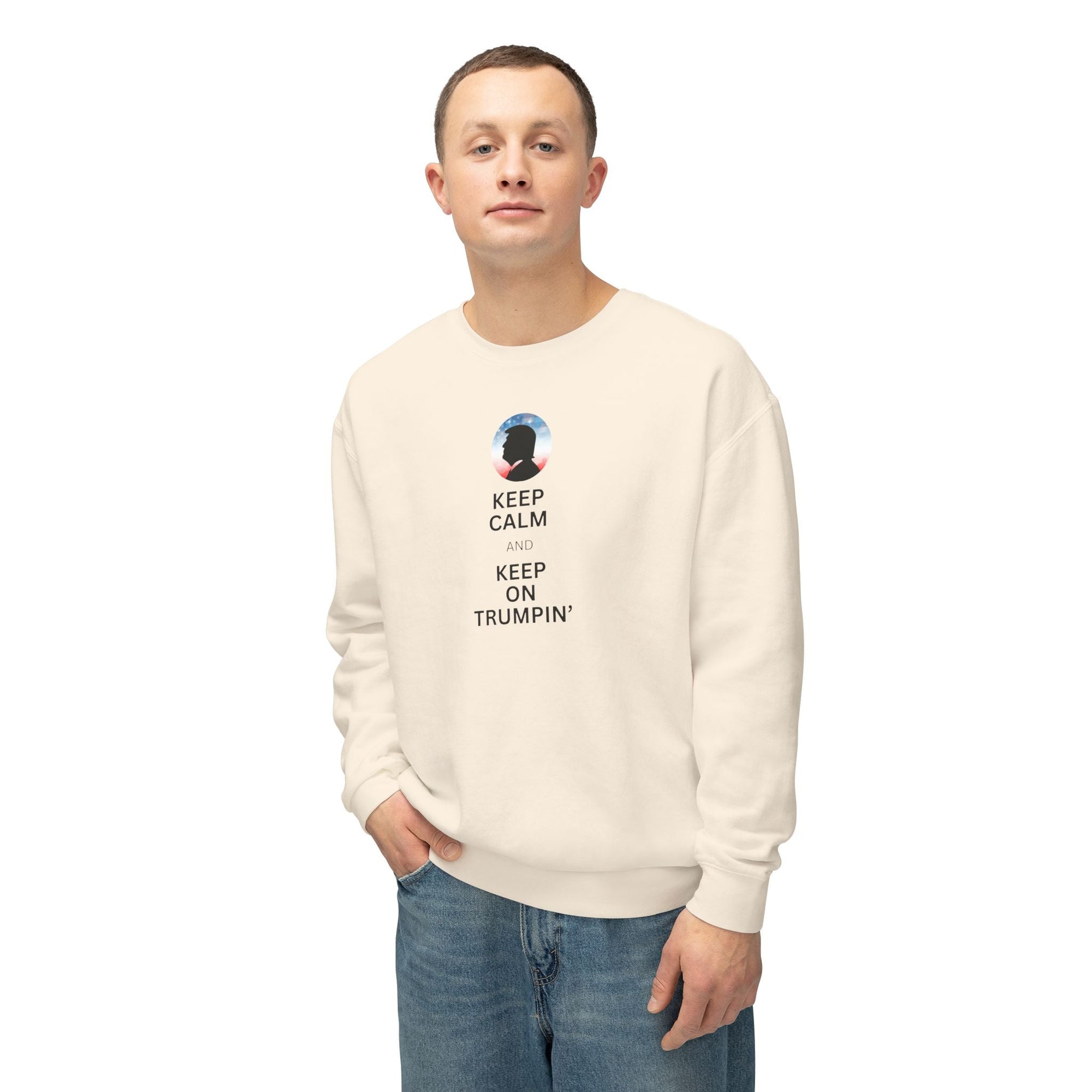 Keep Calm and Keep on Trumpin' Unisex Crewneck Sweatshirt Printify