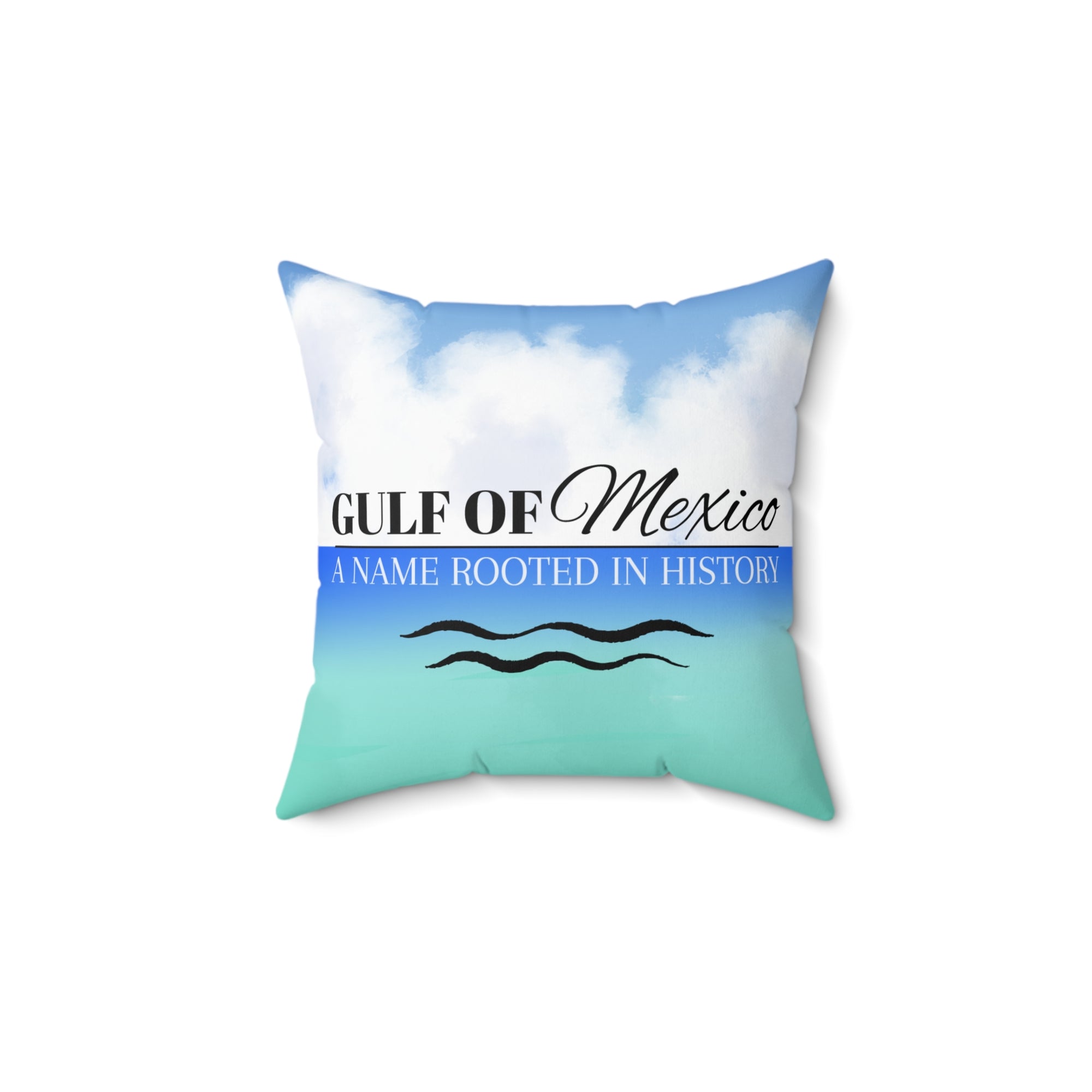 Decorative Gulf of Mexico Pillow - Coastal Home Accent