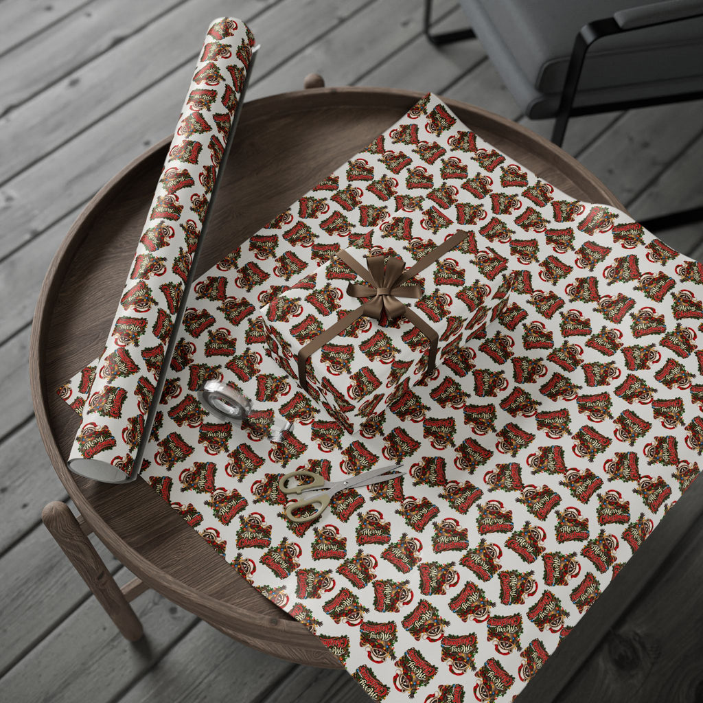 Jimothy the Raccoon Merry Christmas Wrapping Paper | Funny Holiday Gift Wrap