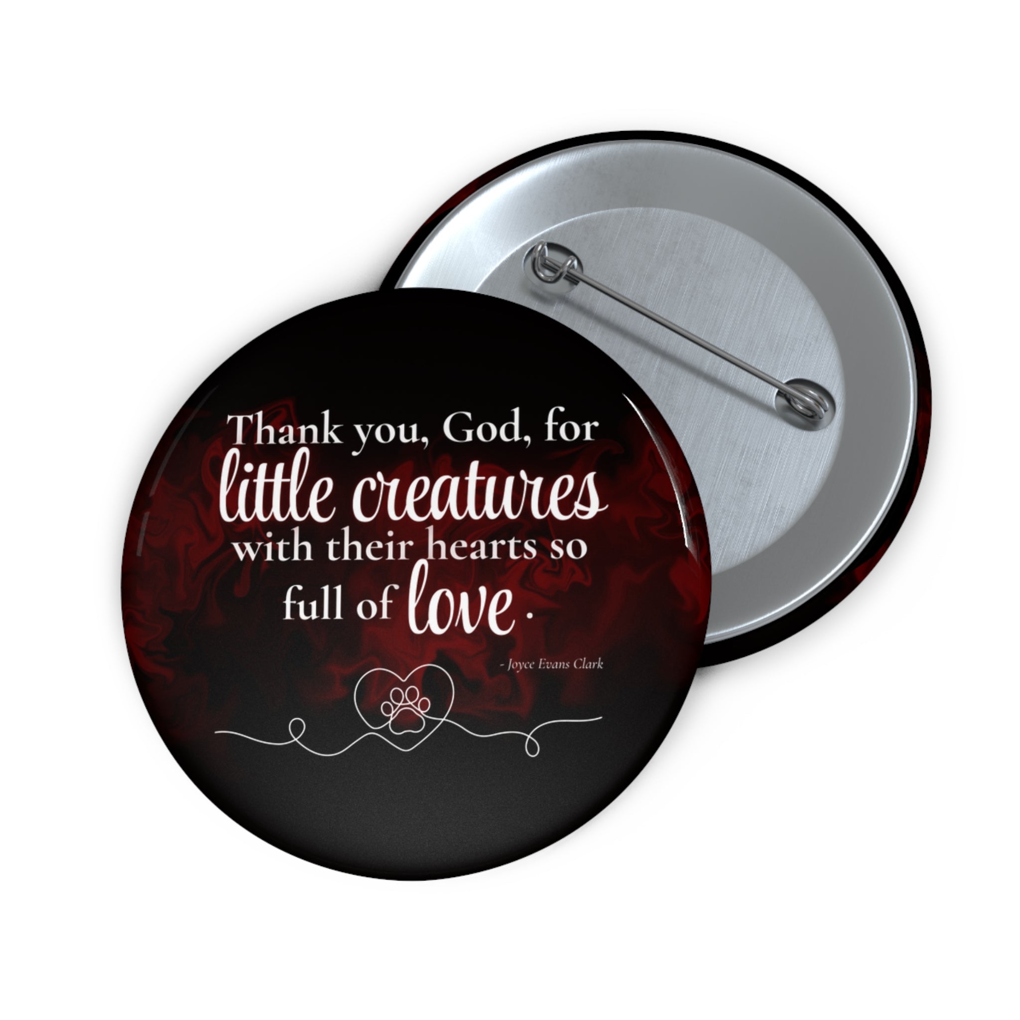 Photo depicting the ​Little Creatures Pin Buttons from EpiAl's Shop.