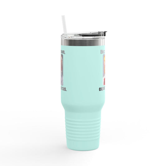 Funny Insulated Travel Mug - 'Elect a Clown, Expect a Circus' - 40oz Printify