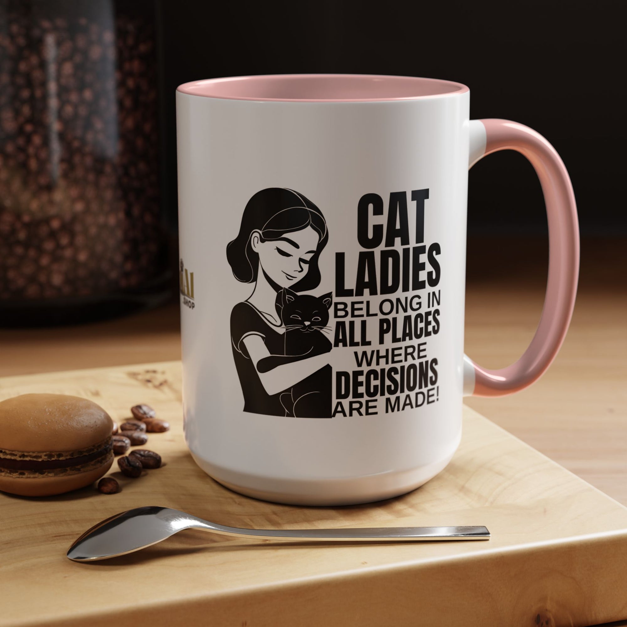 Cat Ladies Belong Accent Mug