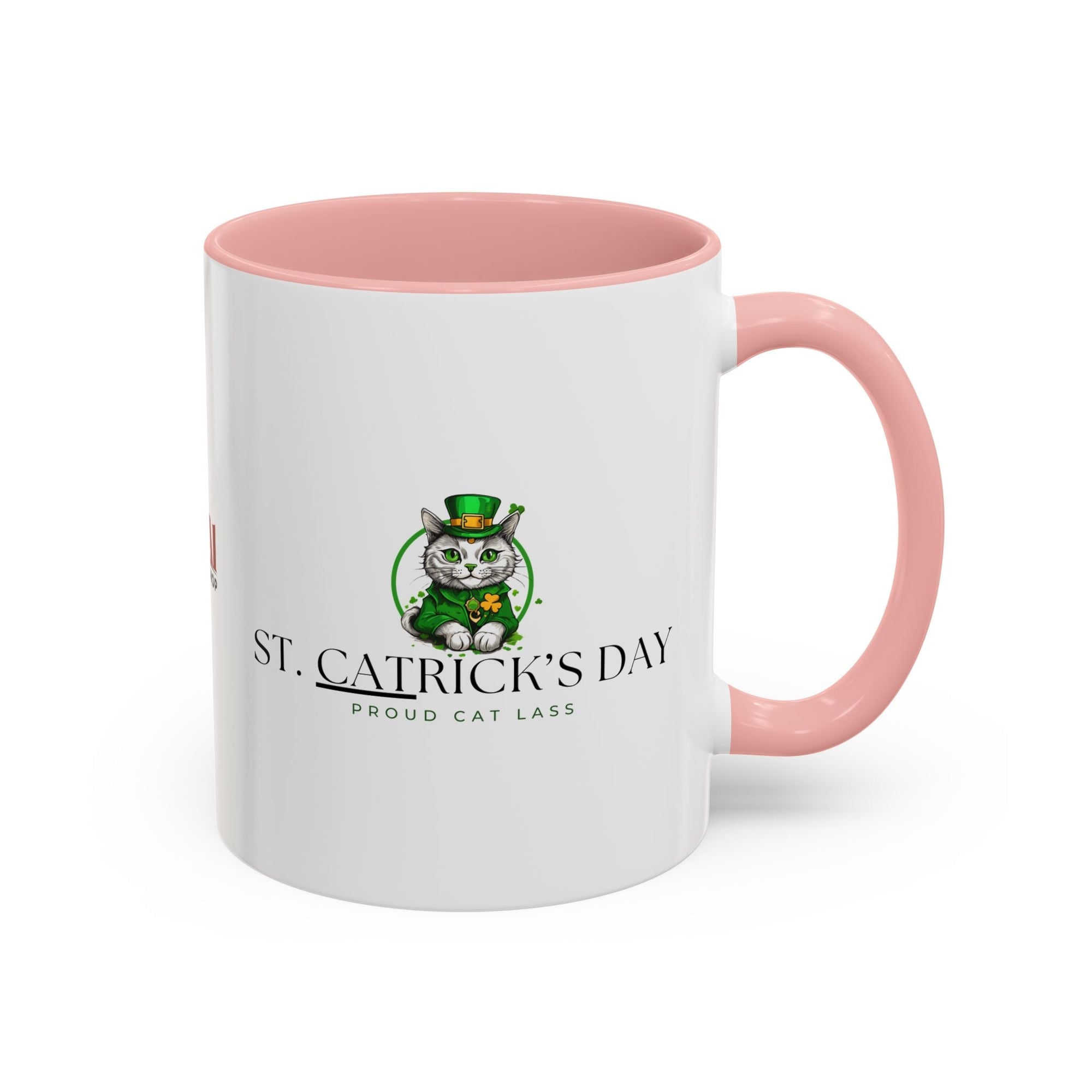 St. Patrick's Day Cat Coffee Mug - Proud Cat Lass Design Printify