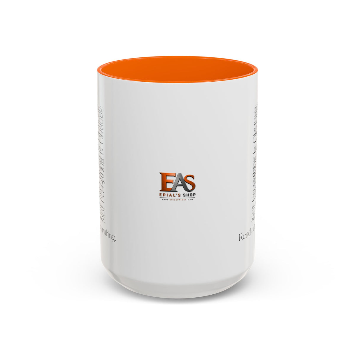 Read Between Everything Mug | Hidden Message True Crime & Social Media Coffee Cup, 11/15oz