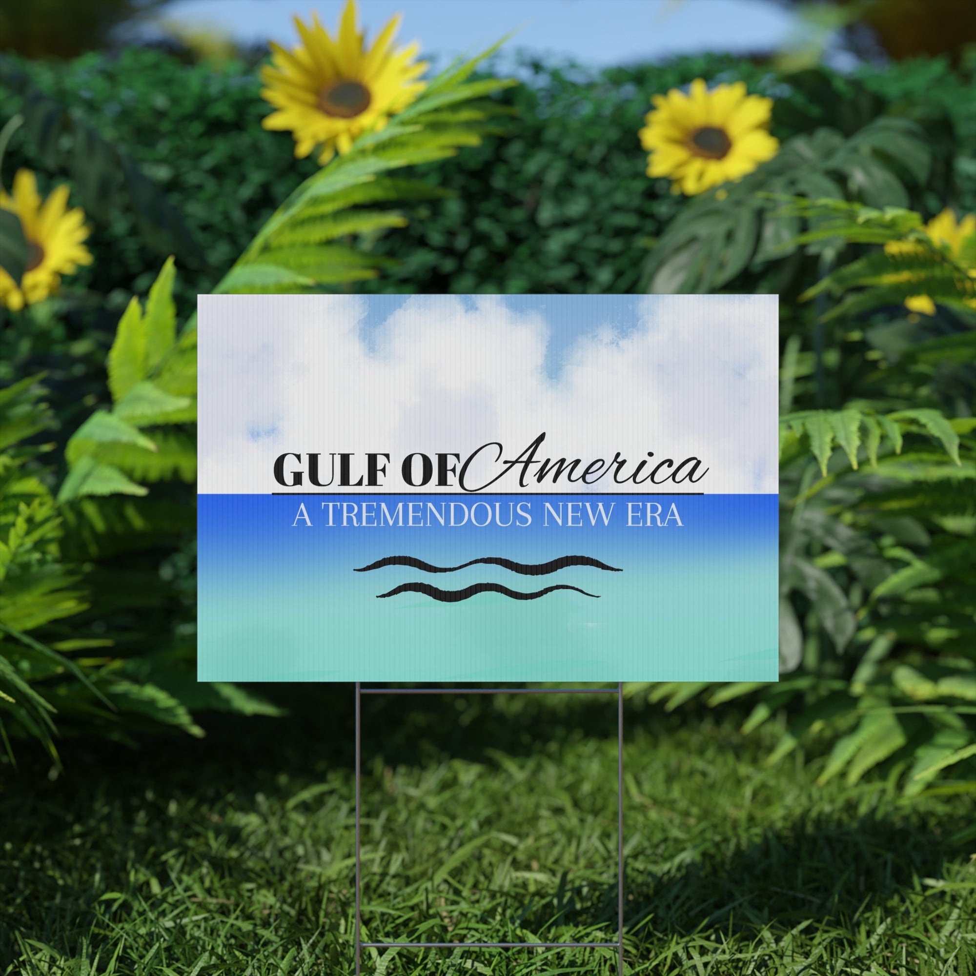 American Gulf Plastic Yard Sign